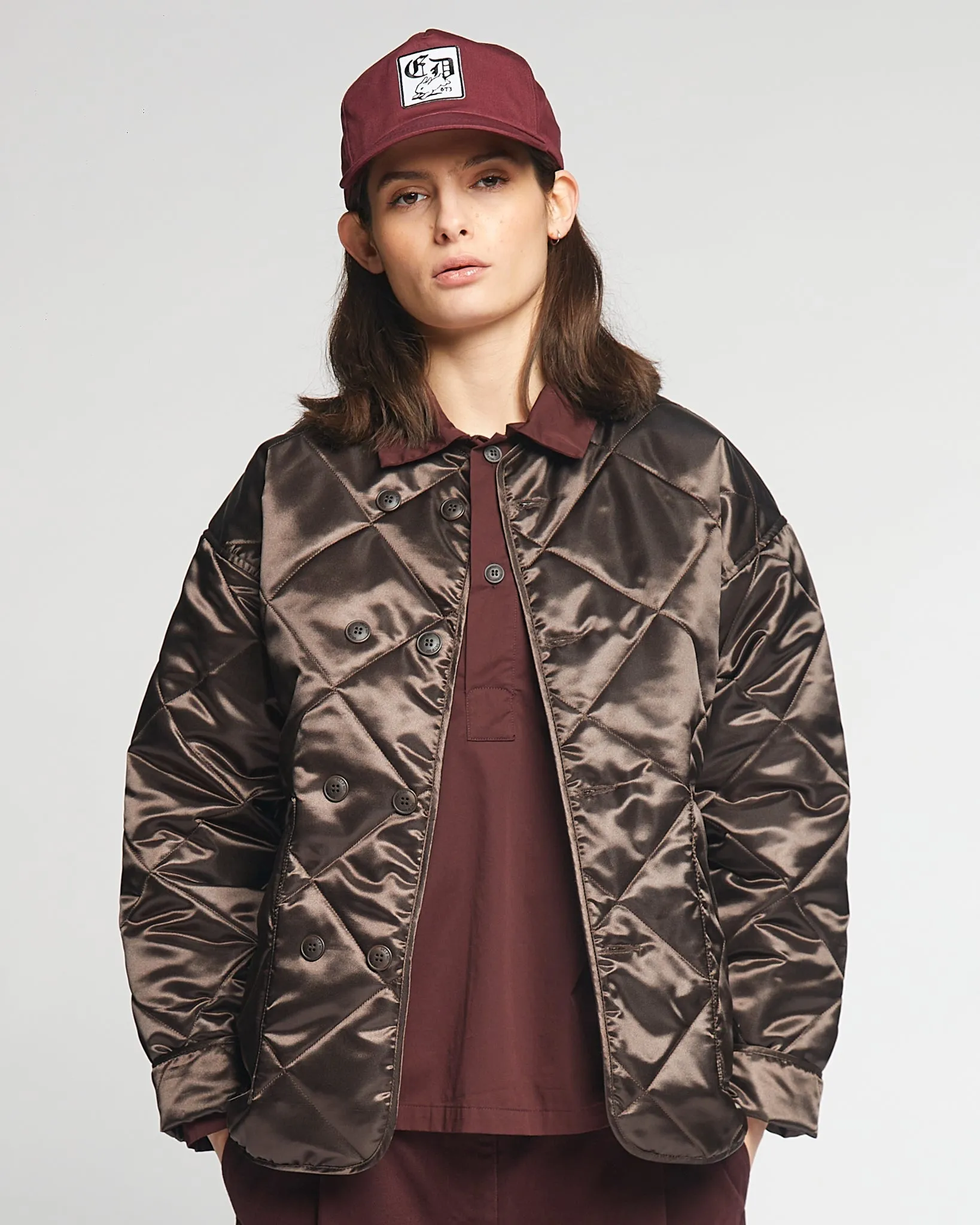 G.o.D Frostbite Diamond Quilt Brown sold by Eat Dust product image thumbnail 5