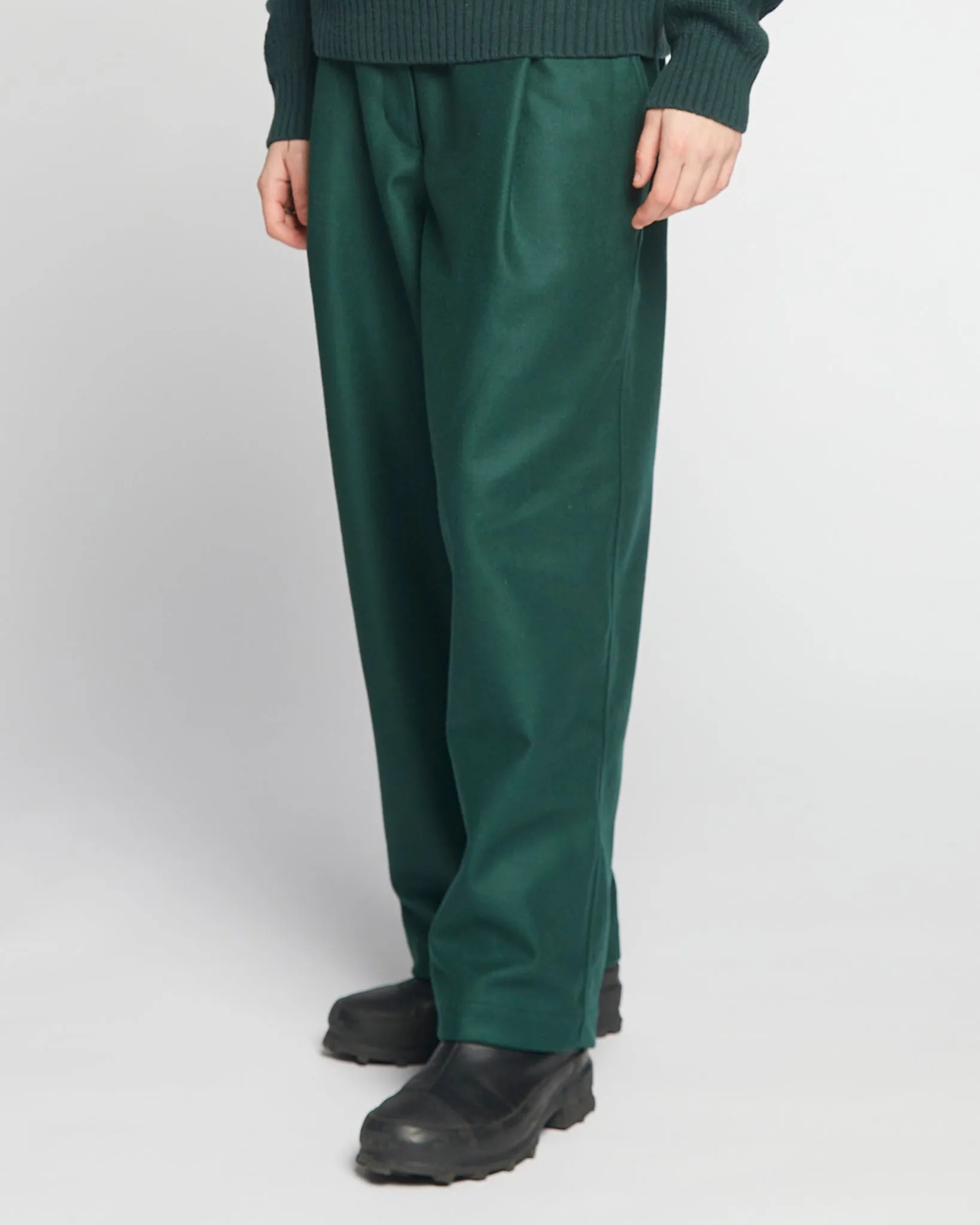 G.o.D British Worker Pants Compact Wool Bottle Green sold by Eat Dust product image thumbnail 5