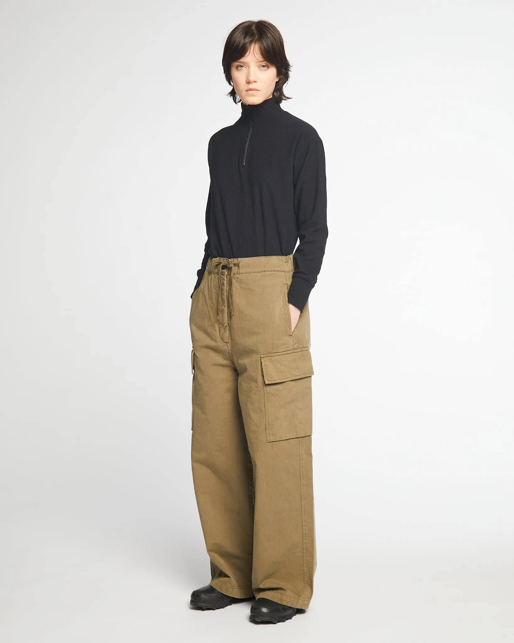 G.o.D Para Pants Crispy Cotton Dusty Green sold by Eat Dust product image thumbnail 2