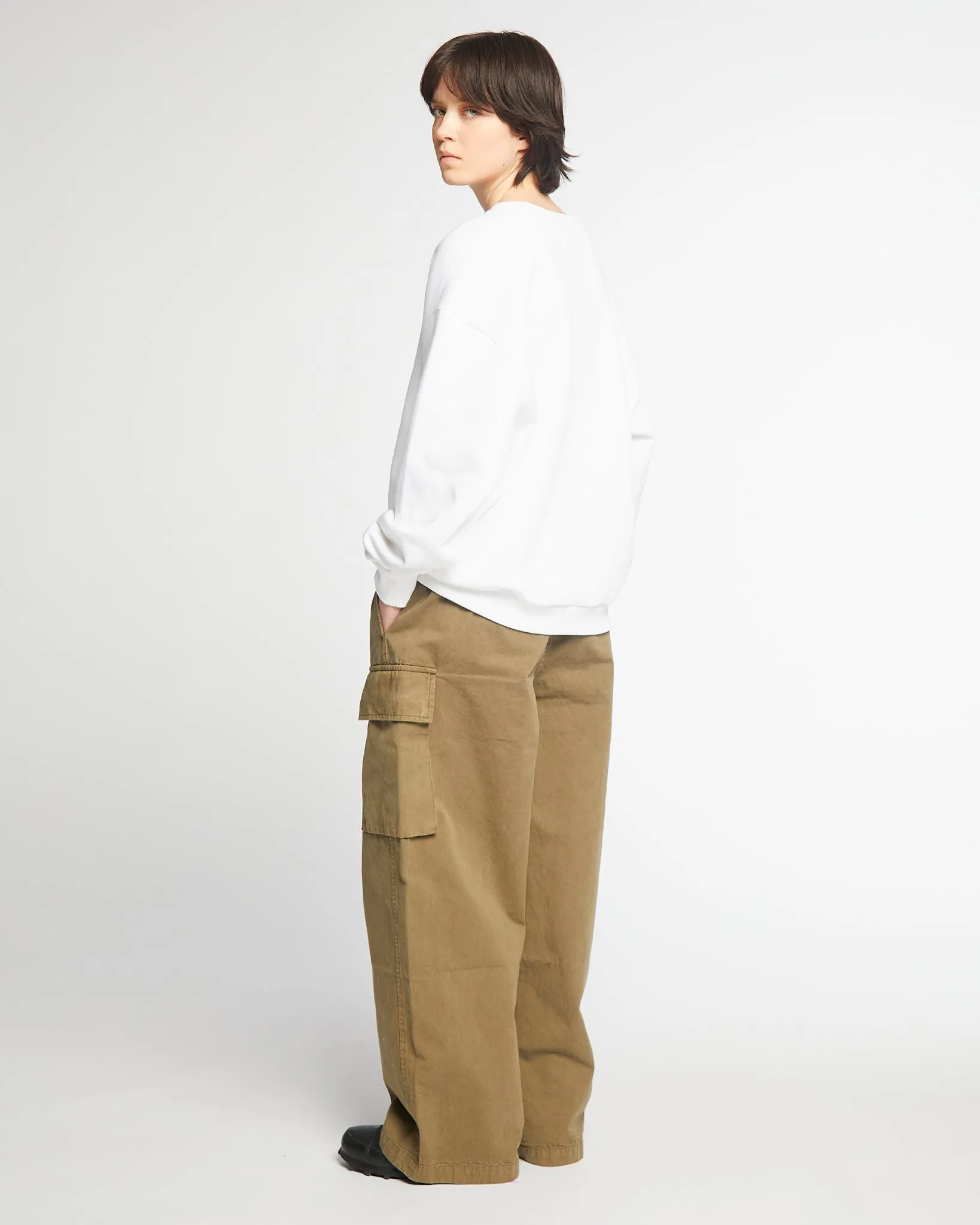 G.o.D Detroit Sweater Basic Cotton Fleece White sold by Eat Dust product image thumbnail 4