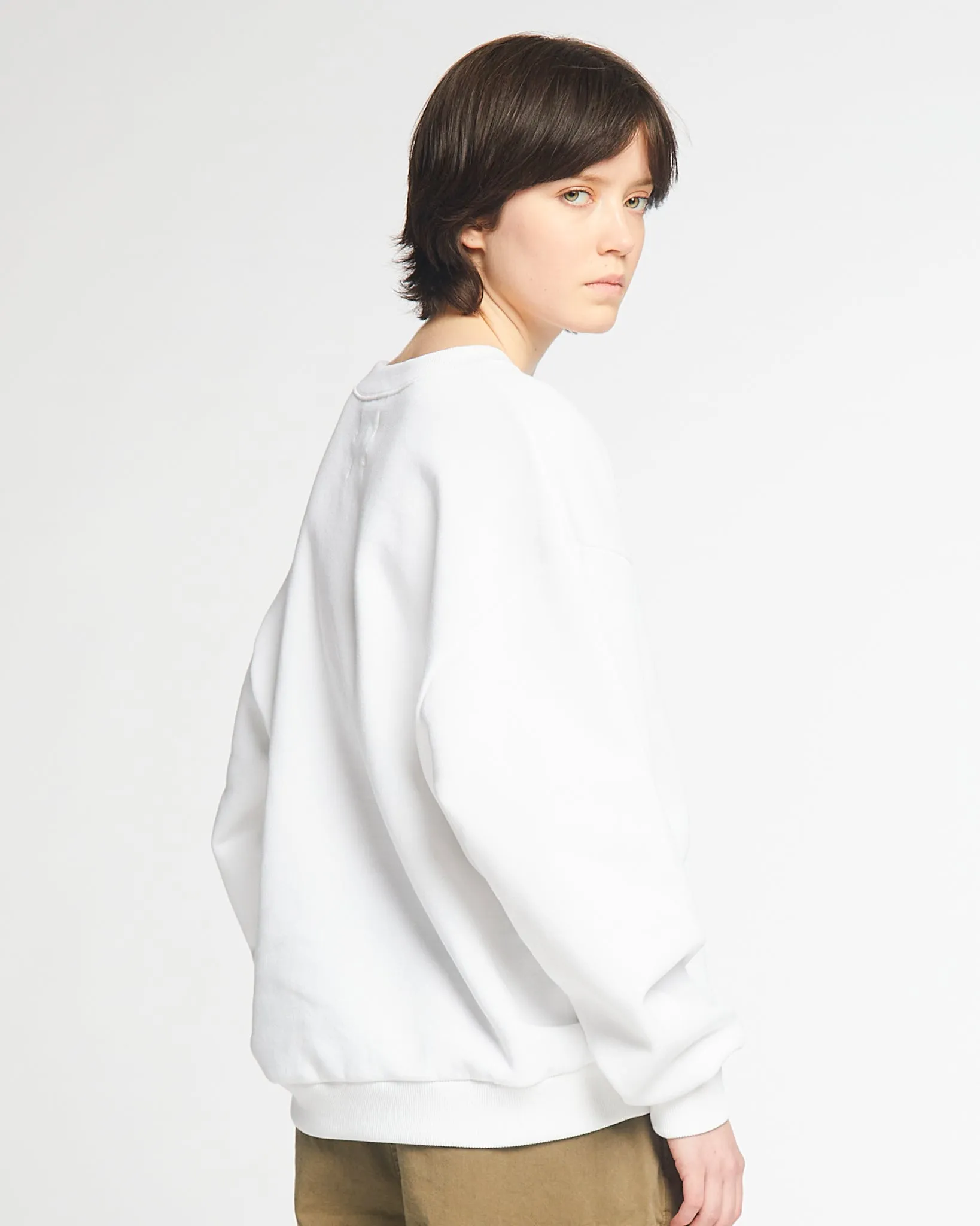 G.o.D Detroit Sweater Basic Cotton Fleece White sold by Eat Dust product image thumbnail 3