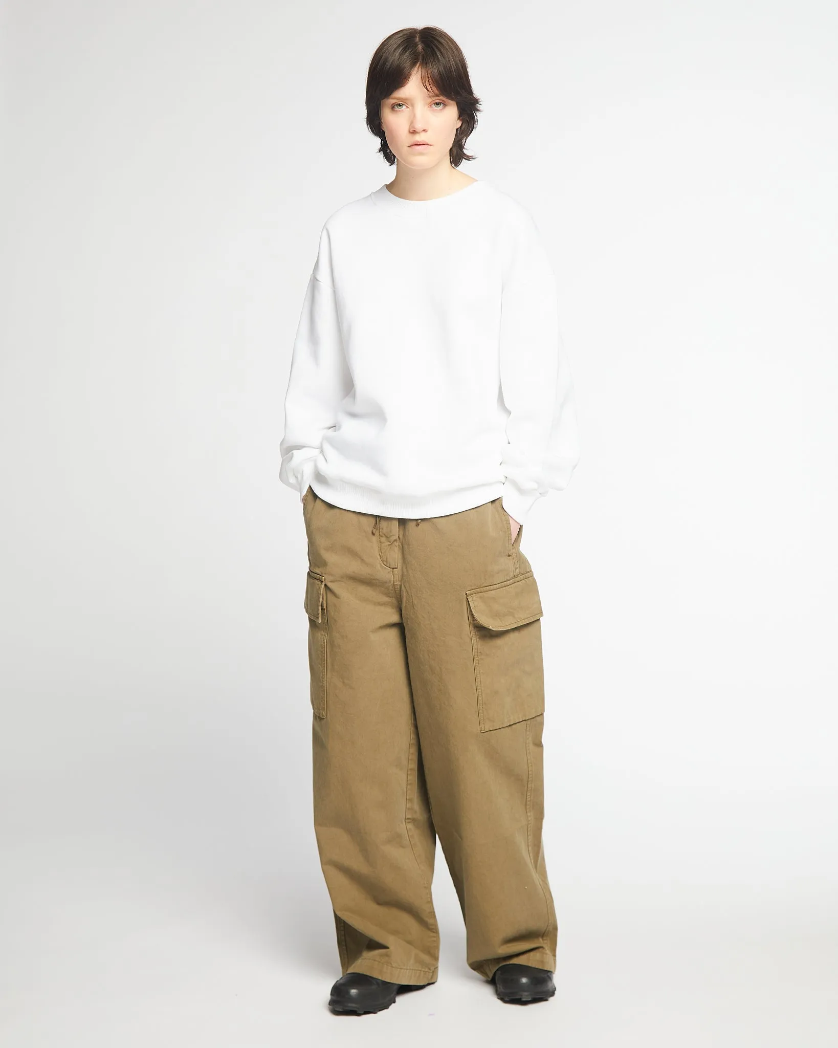 G.o.D Detroit Sweater Basic Cotton Fleece White sold by Eat Dust product image thumbnail 2