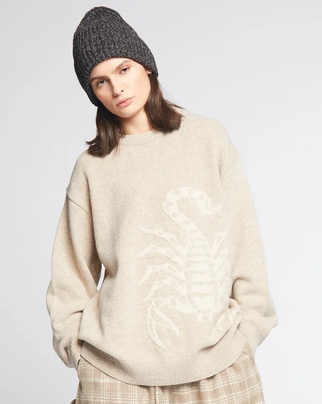 G.o.D Scorpio Sweater Delta Oatmeal made by Eat Dust