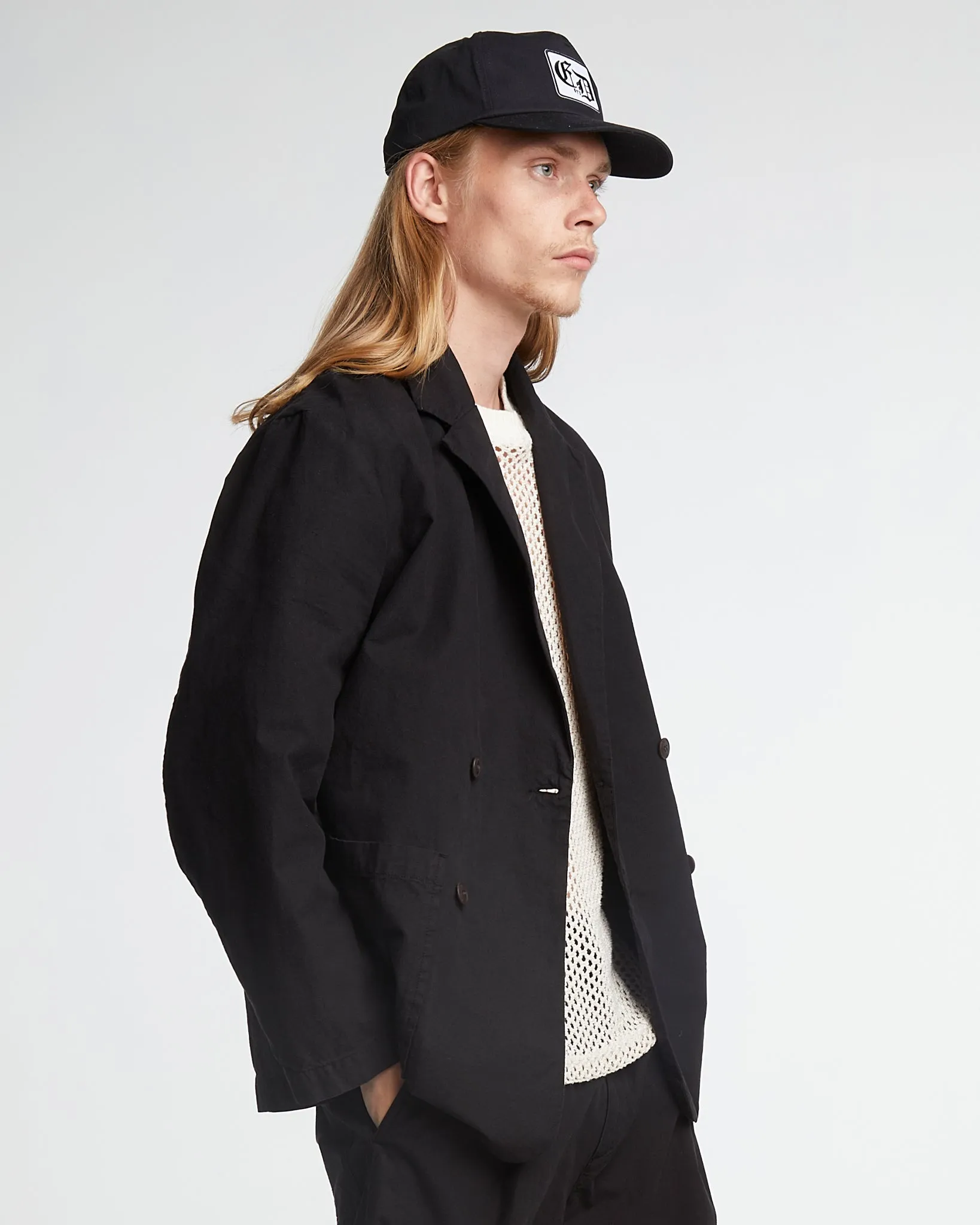 Blazer Cotton Linen Black sold by Eat Dust product image thumbnail 5