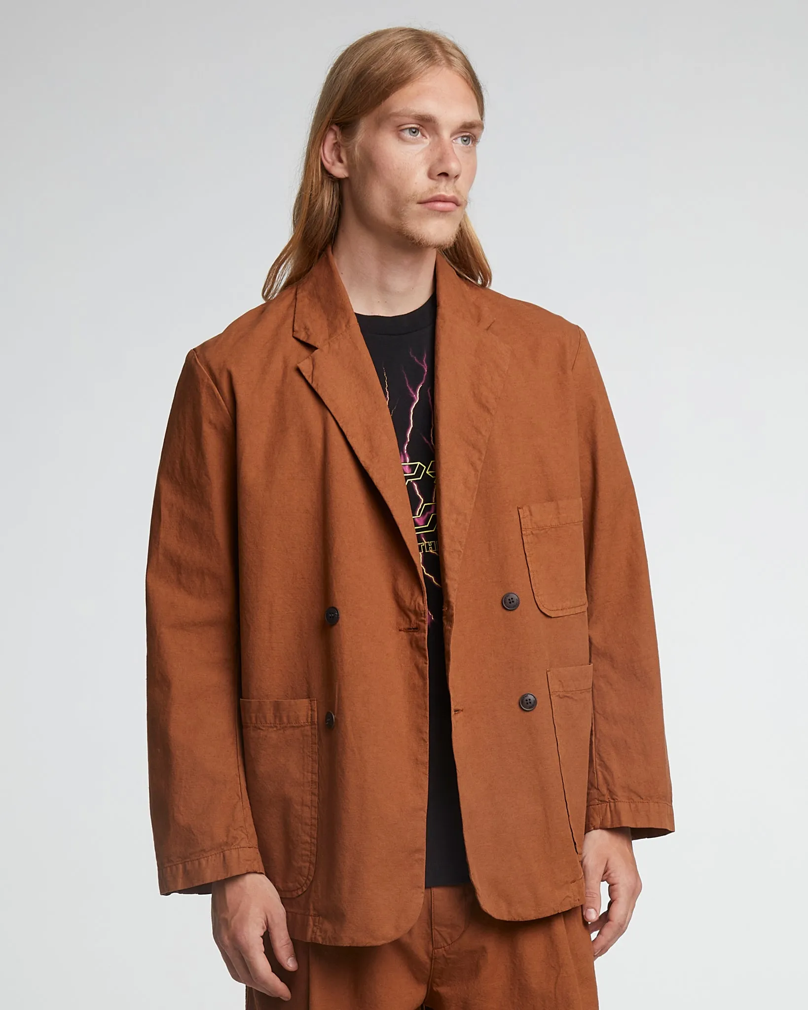 Blazer Cotton Linen Chipmunk sold by Eat Dust product image thumbnail 3