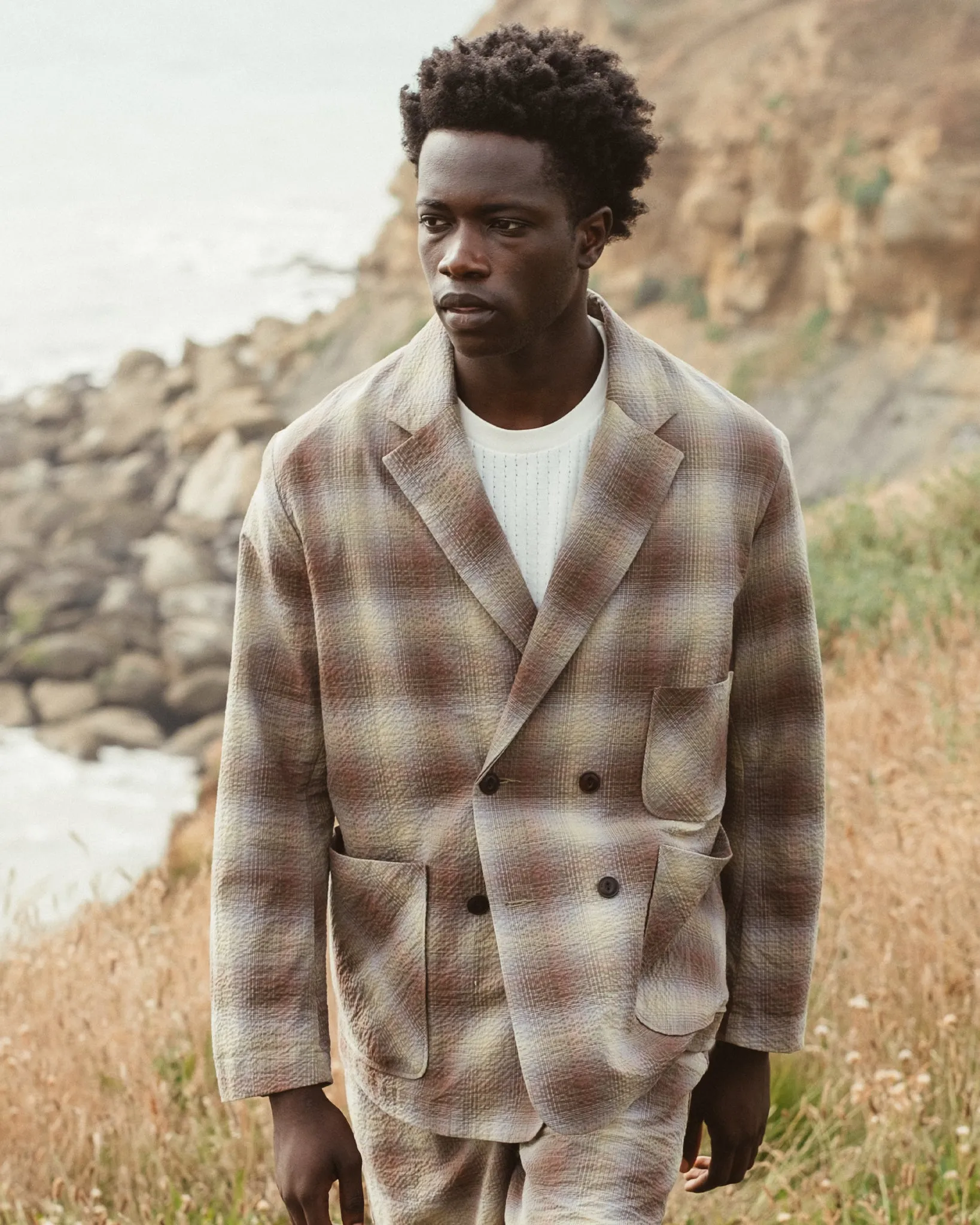 Blazer Merida Check Khaki sold by Eat Dust