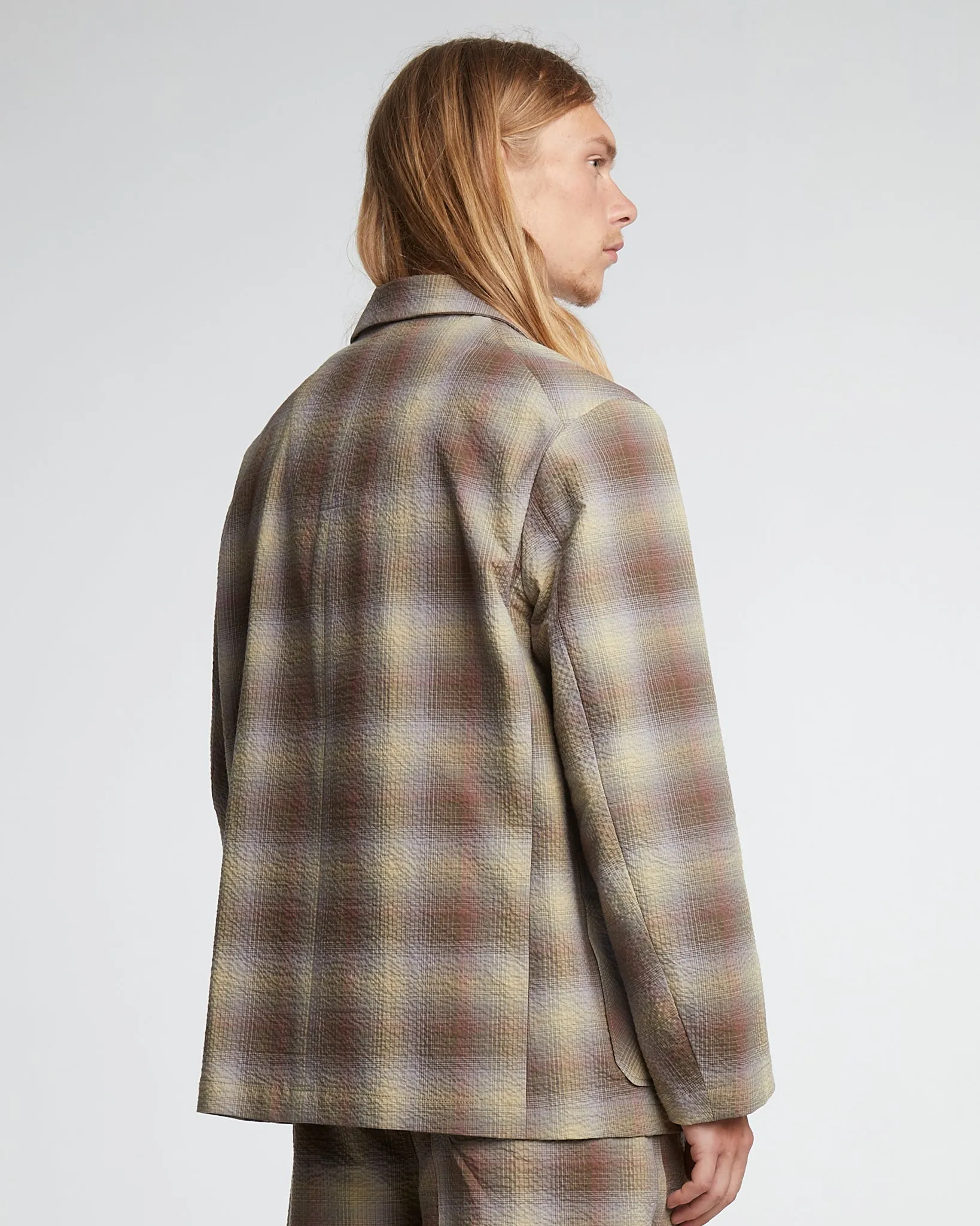 Blazer Merida Check Khaki sold by Eat Dust product image thumbnail 5