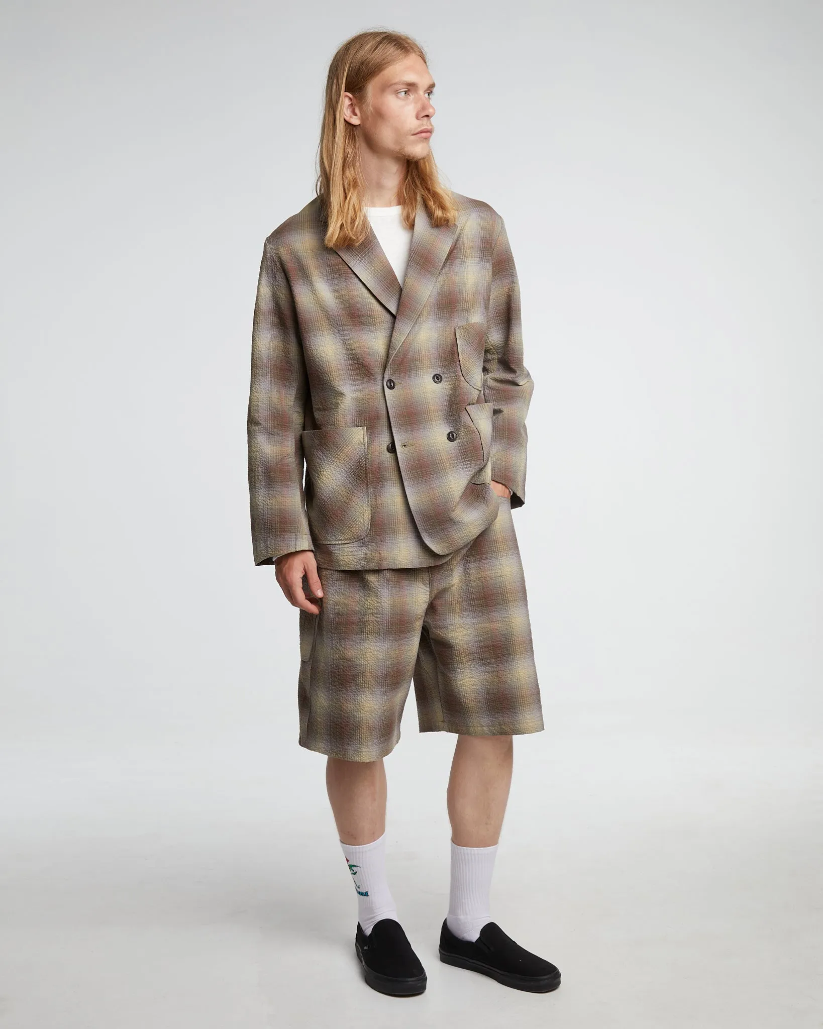 Blazer Merida Check Khaki sold by Eat Dust product image thumbnail 2