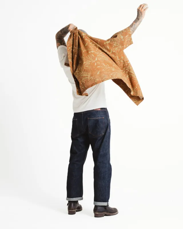 Aloha Shirt Bamboo Rayon Amber sold by Eat Dust