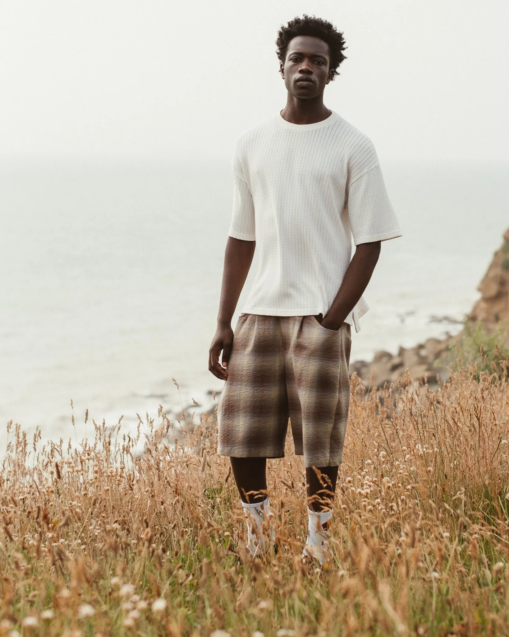 Bermuda Merida Check Khaki sold by Eat Dust product image thumbnail 2