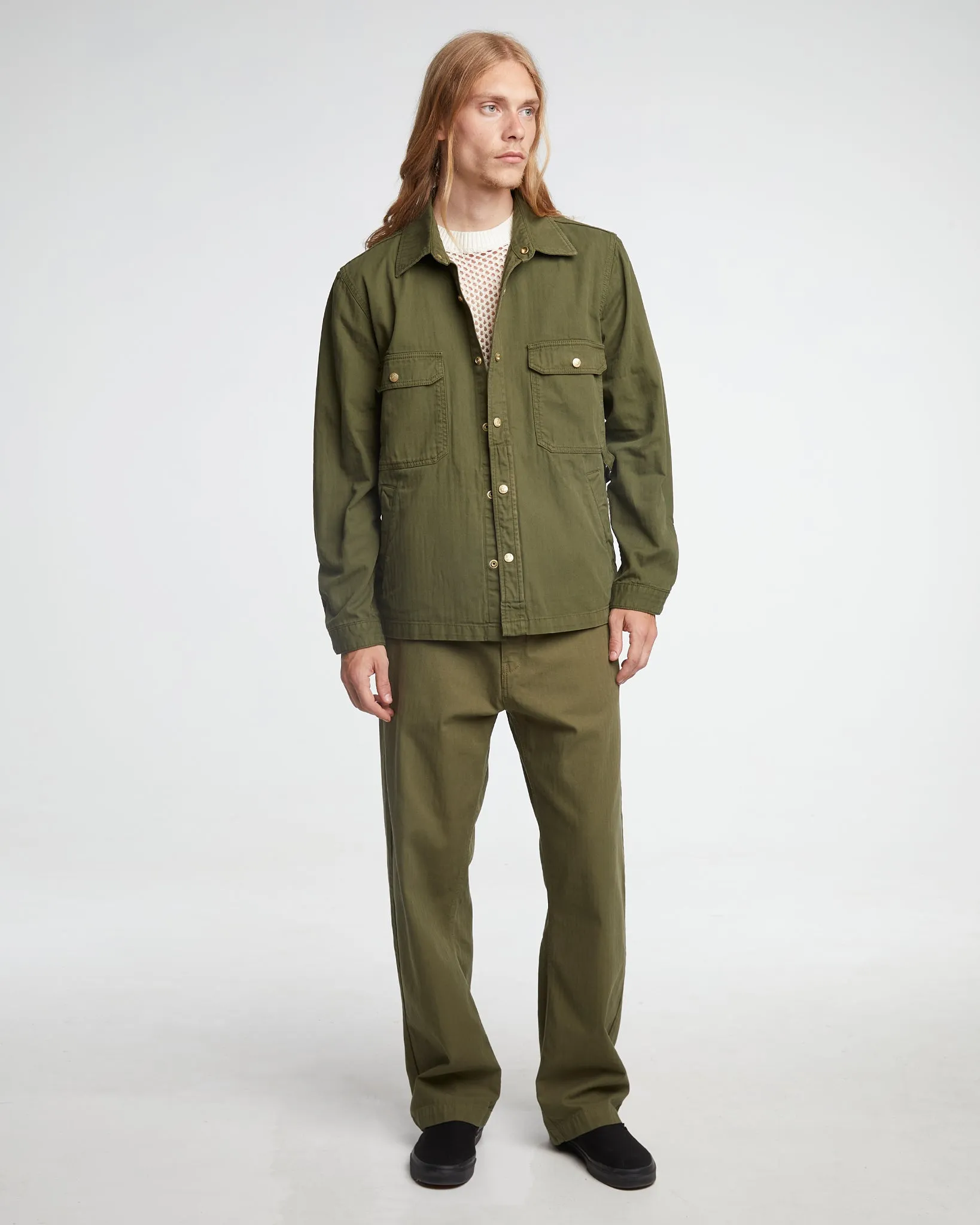 Troy Shirt HBT Cotton Avocado sold by Eat Dust product image thumbnail 2