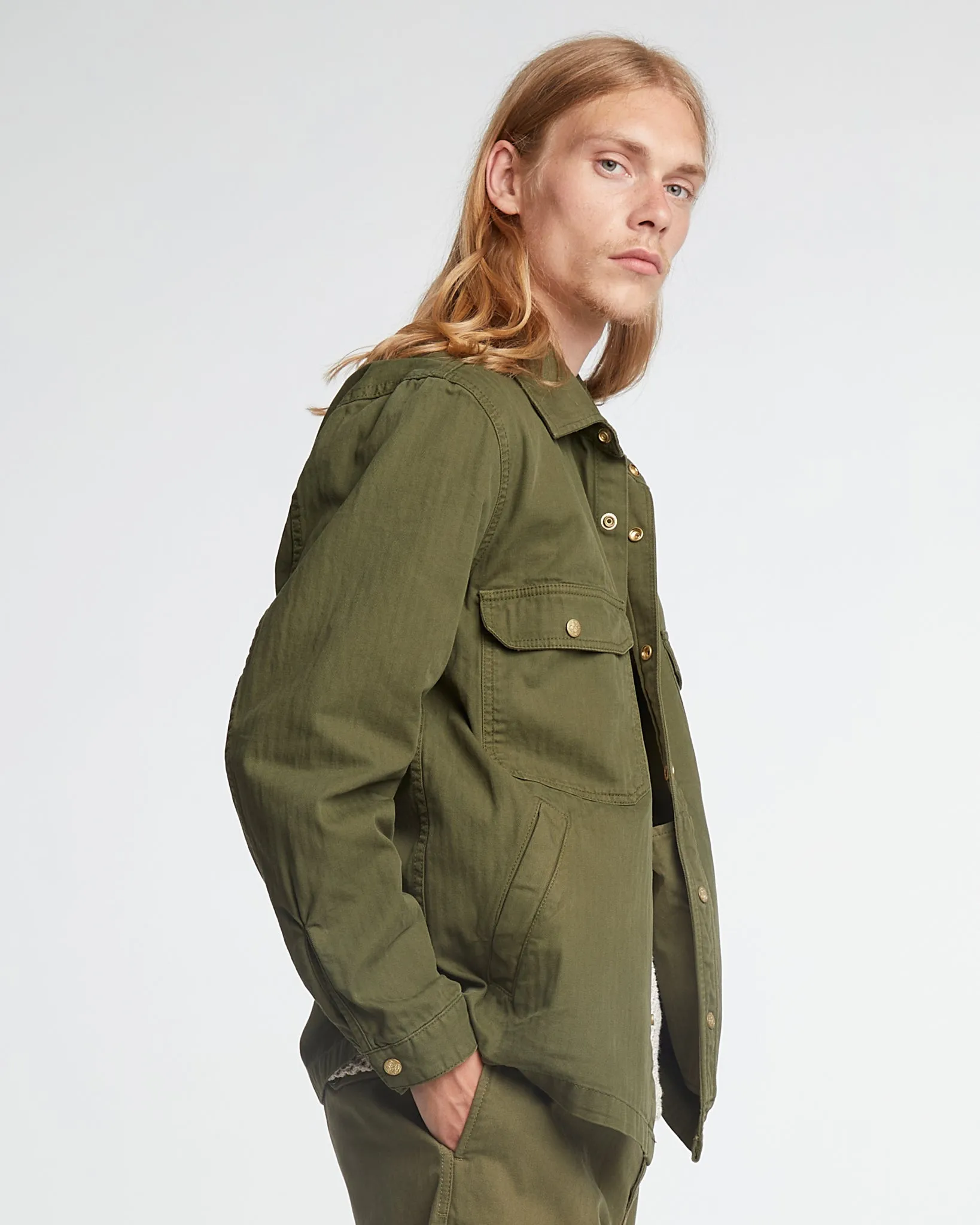 Troy Shirt HBT Cotton Avocado sold by Eat Dust product image thumbnail 4