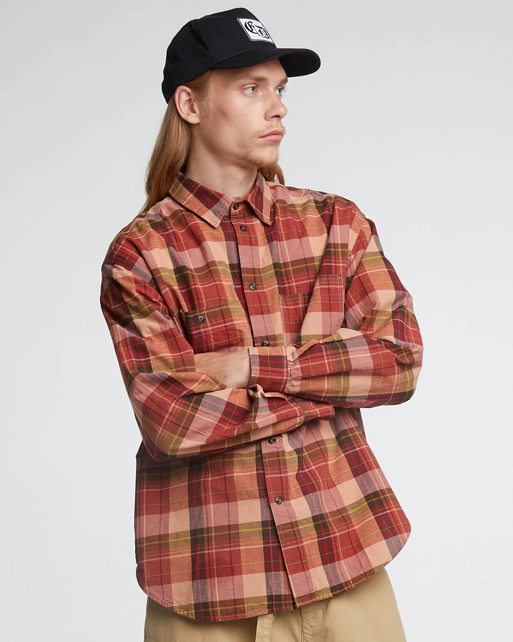 Mechanic Shirt Voodoo Check Sienna sold by Eat Dust