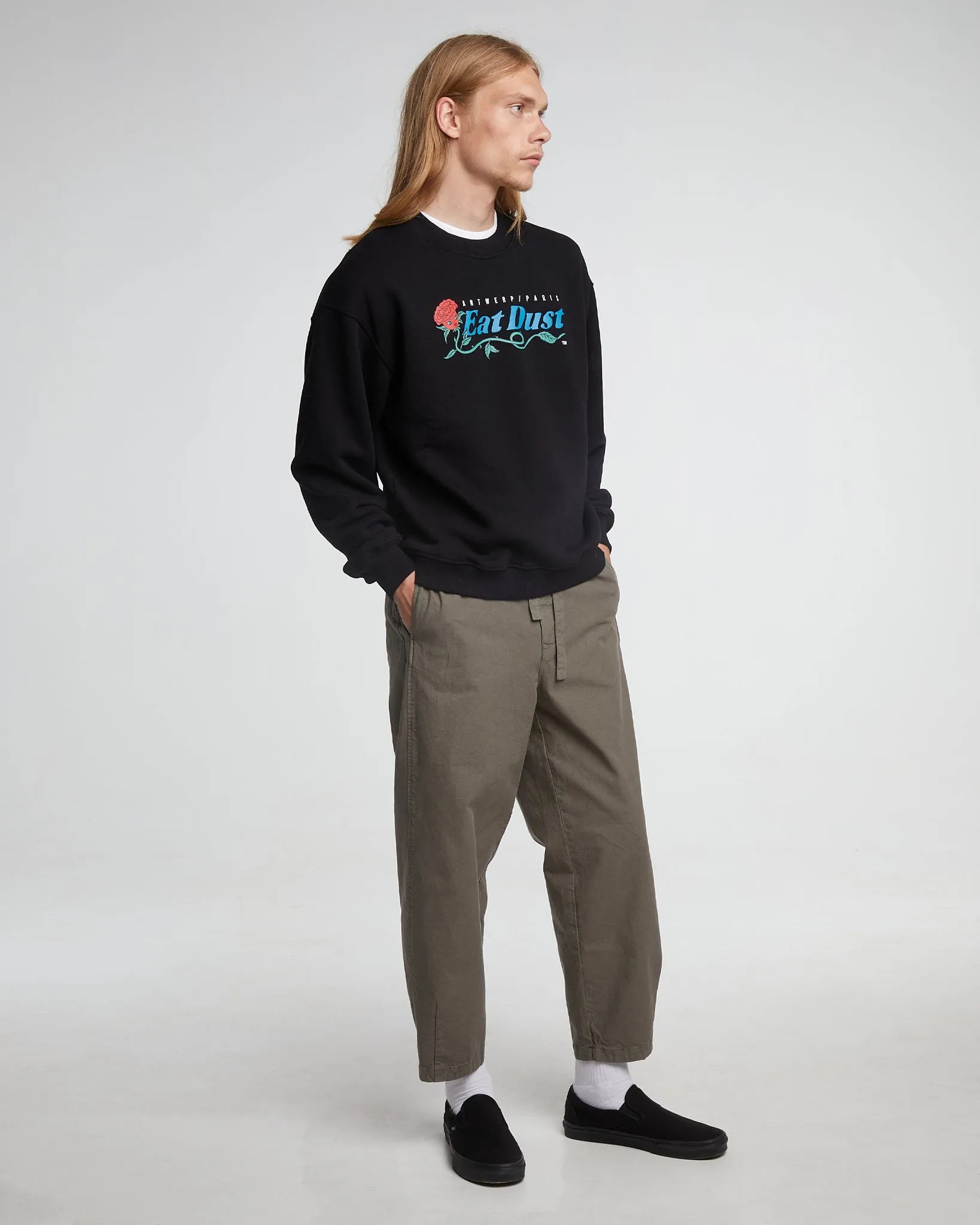 Detroit Sweater Eatrose Basic Fleece Black sold by Eat Dust product image thumbnail 2