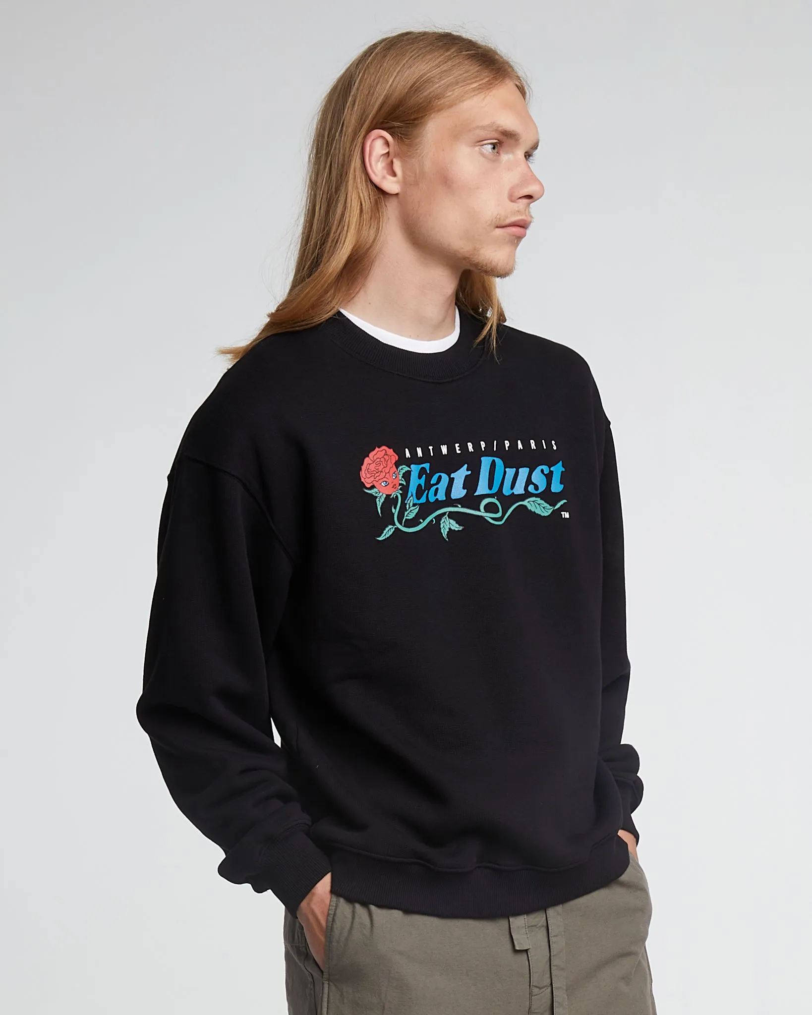 Detroit Sweater Eatrose Basic Fleece Black sold by Eat Dust product image thumbnail 5