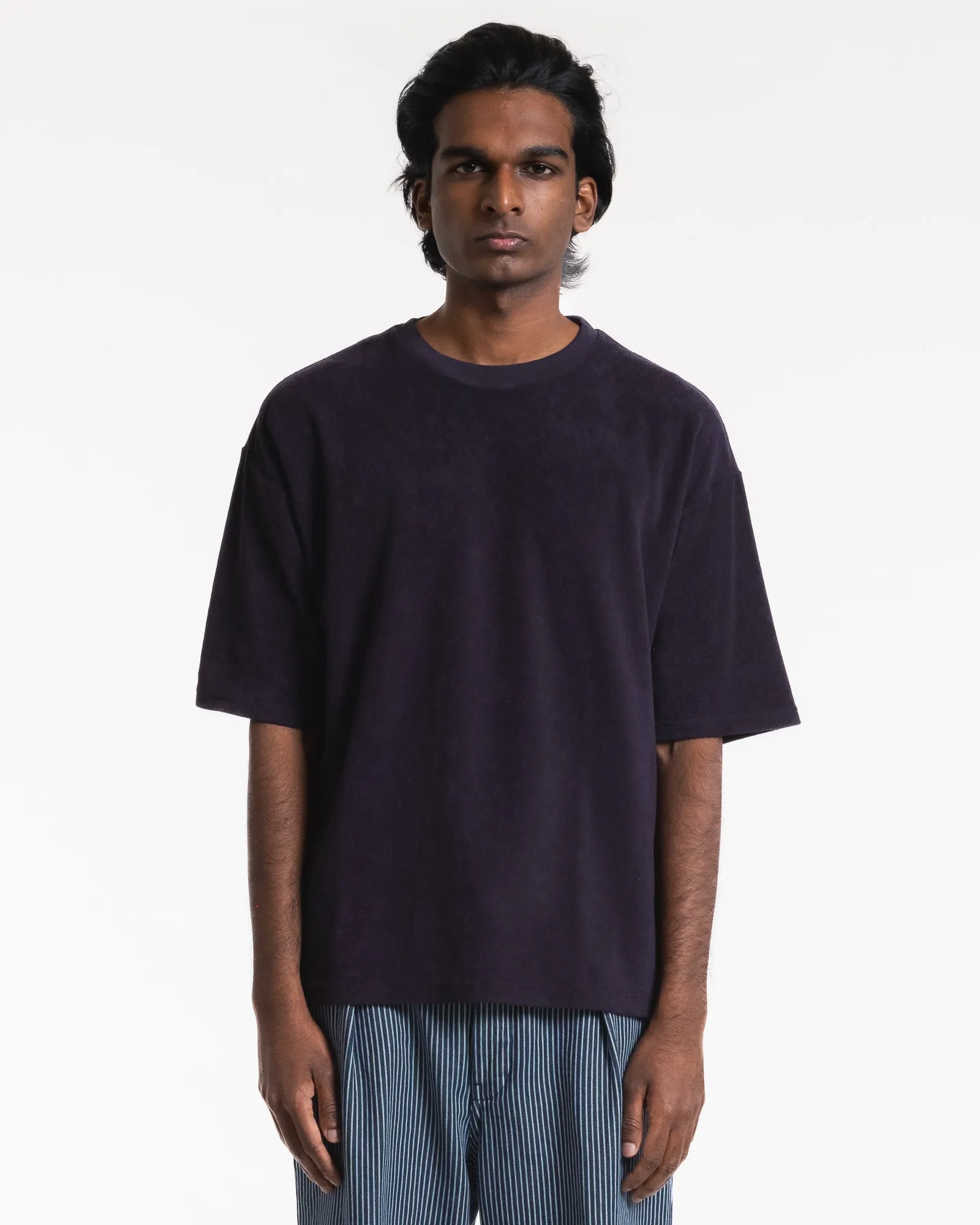 Big T Peluche Jersey Dark Navy sold by Eat Dust