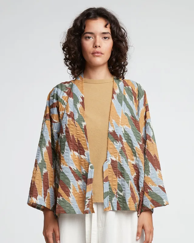 G.o.D Kimono Brush Print Multi made by Eat Dust