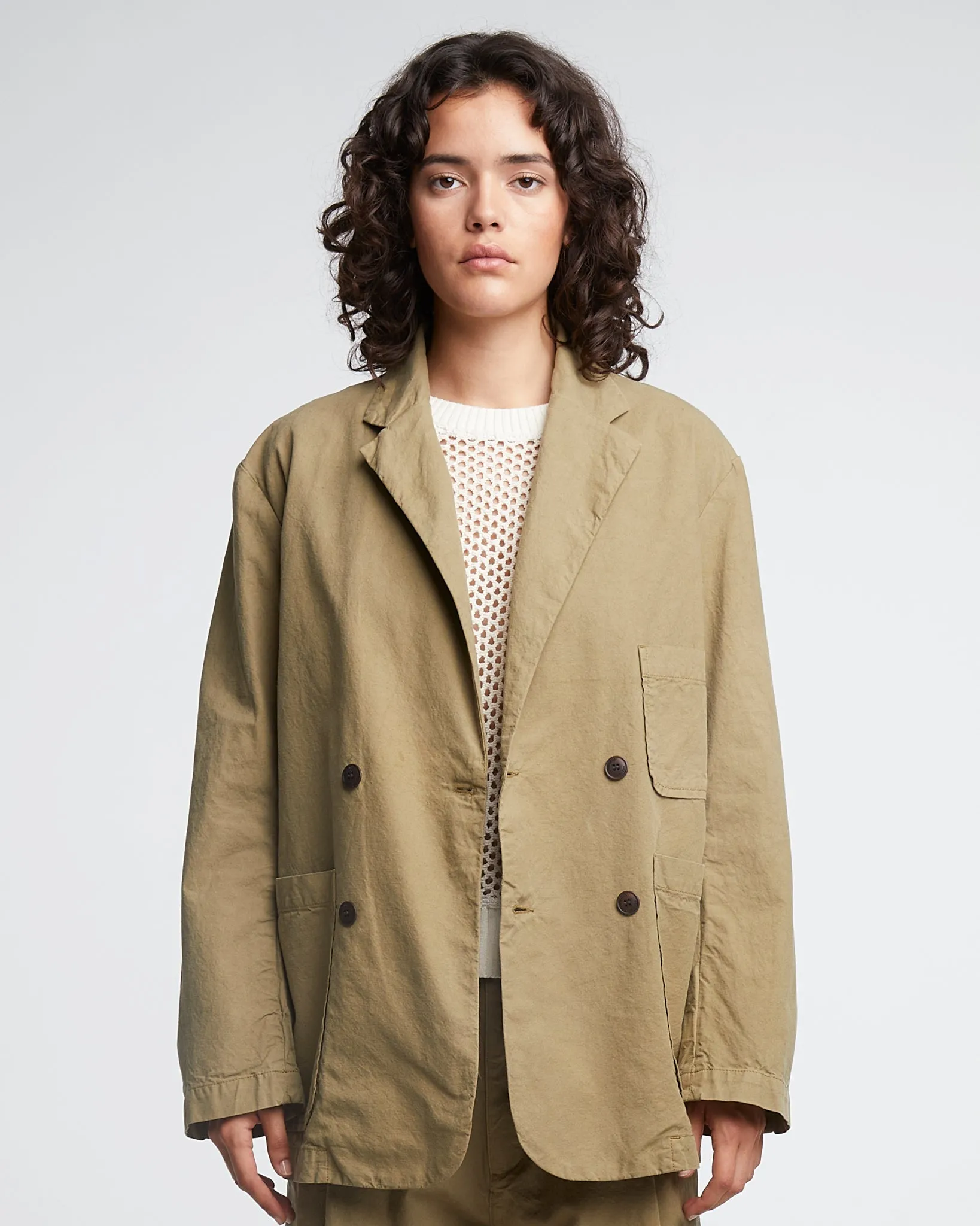 G.o.D Blazer Cotton Linen Elmwood sold by Eat Dust product image thumbnail 4