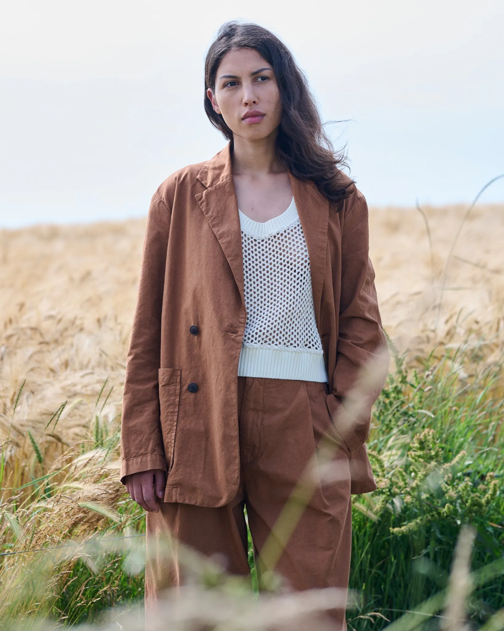 G.o.D Blazer Cotton Linen Chipmunk sold by Eat Dust product image thumbnail 3