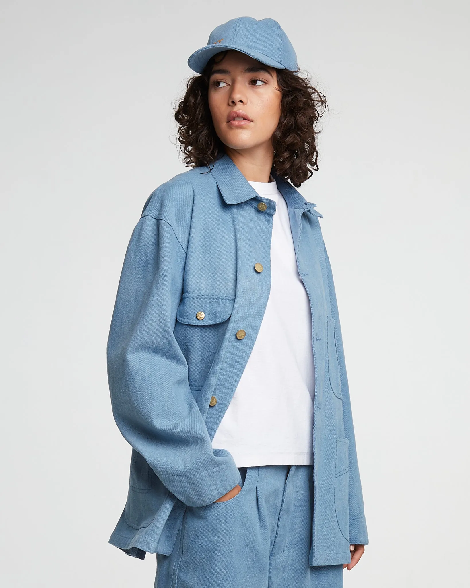 G.o.D Alcatraz Jacket Acid Denim Blue sold by Eat Dust product image thumbnail 4