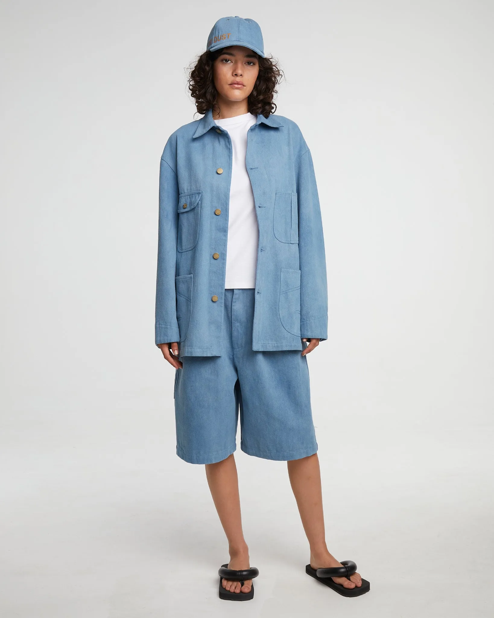 G.o.D Alcatraz Jacket Acid Denim Blue sold by Eat Dust product image thumbnail 2