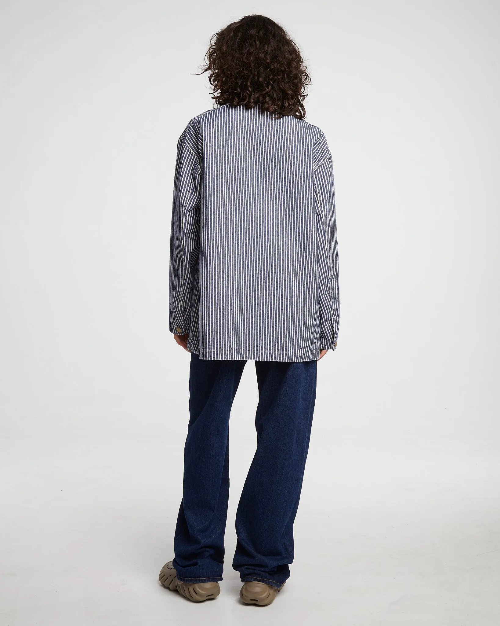 G.o.D Alcatraz Jacket Wild Road Stripes Blue/White sold by Eat Dust product image thumbnail 5