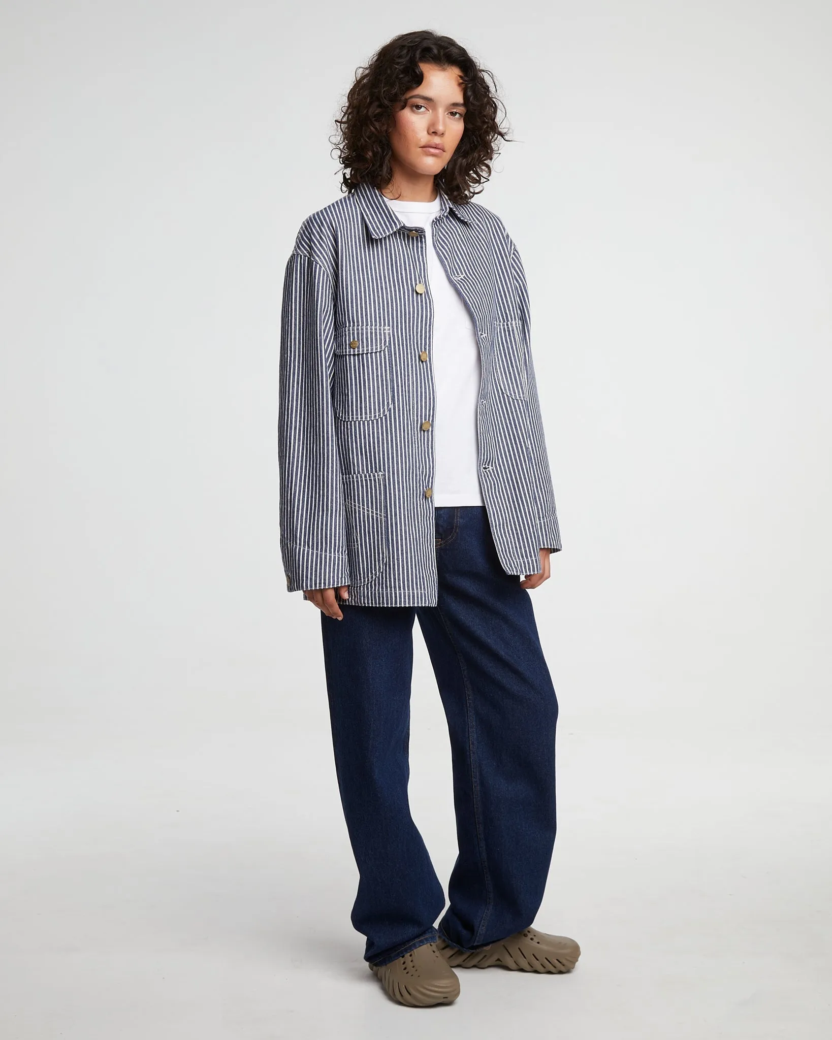 G.o.D Alcatraz Jacket Wild Road Stripes Blue/White sold by Eat Dust product image thumbnail 2