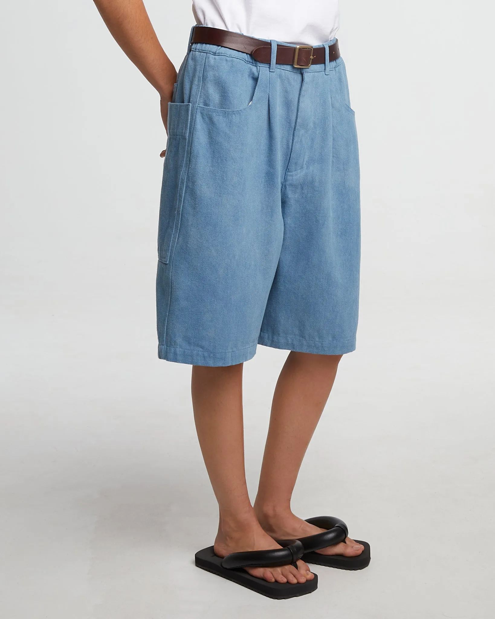 G.o.D Bermuda Acid Denim Blue sold by Eat Dust