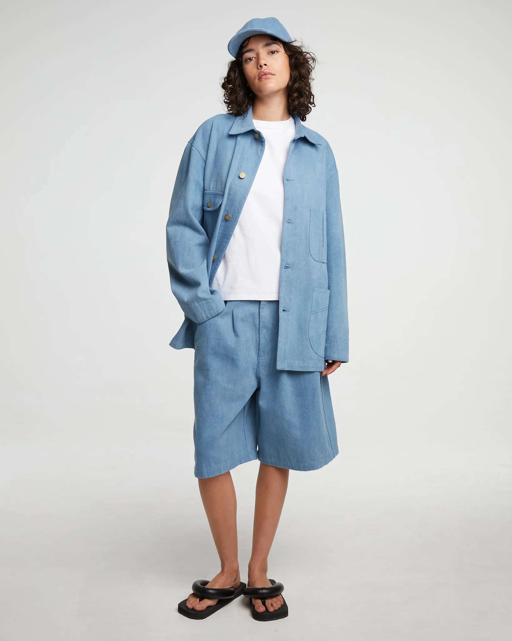 G.o.D Bermuda Acid Denim Blue sold by Eat Dust product image thumbnail 2