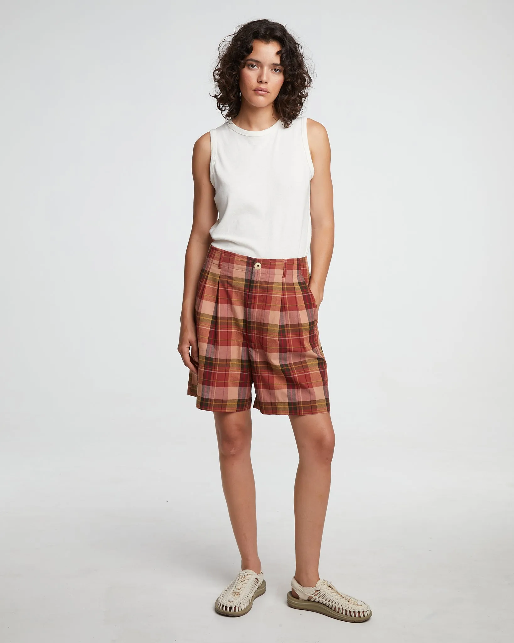 G.o.D River Short Voodoo Check Sienna sold by Eat Dust product image thumbnail 2