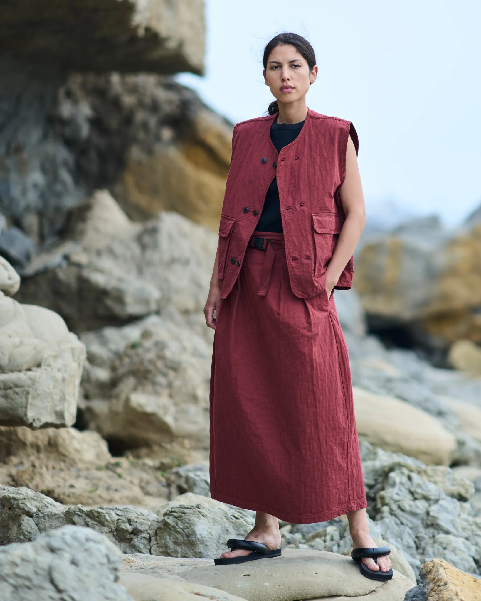 G.o.D Tulip Skirt Mighty Cotton Cinnamon sold by Eat Dust product image thumbnail 2