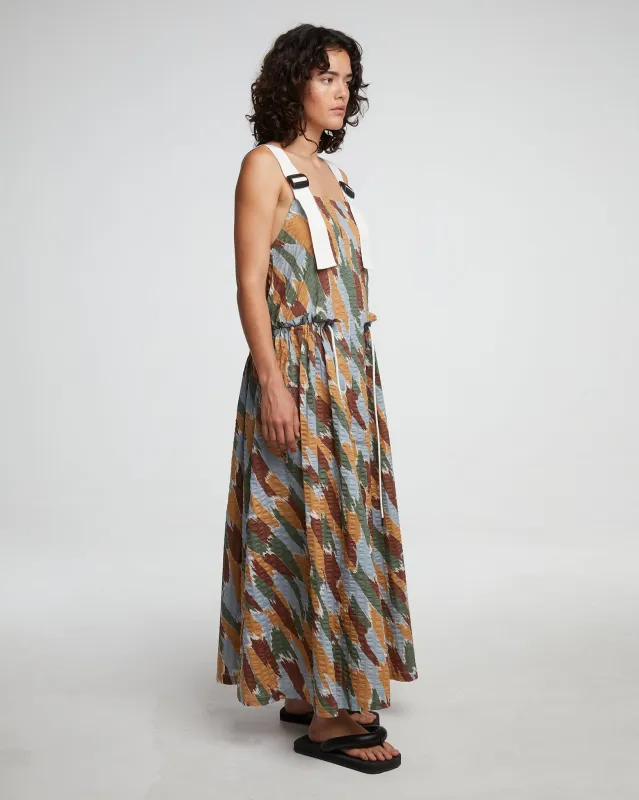 G.o.D Sun Dress Brush Print Multi made by Eat Dust