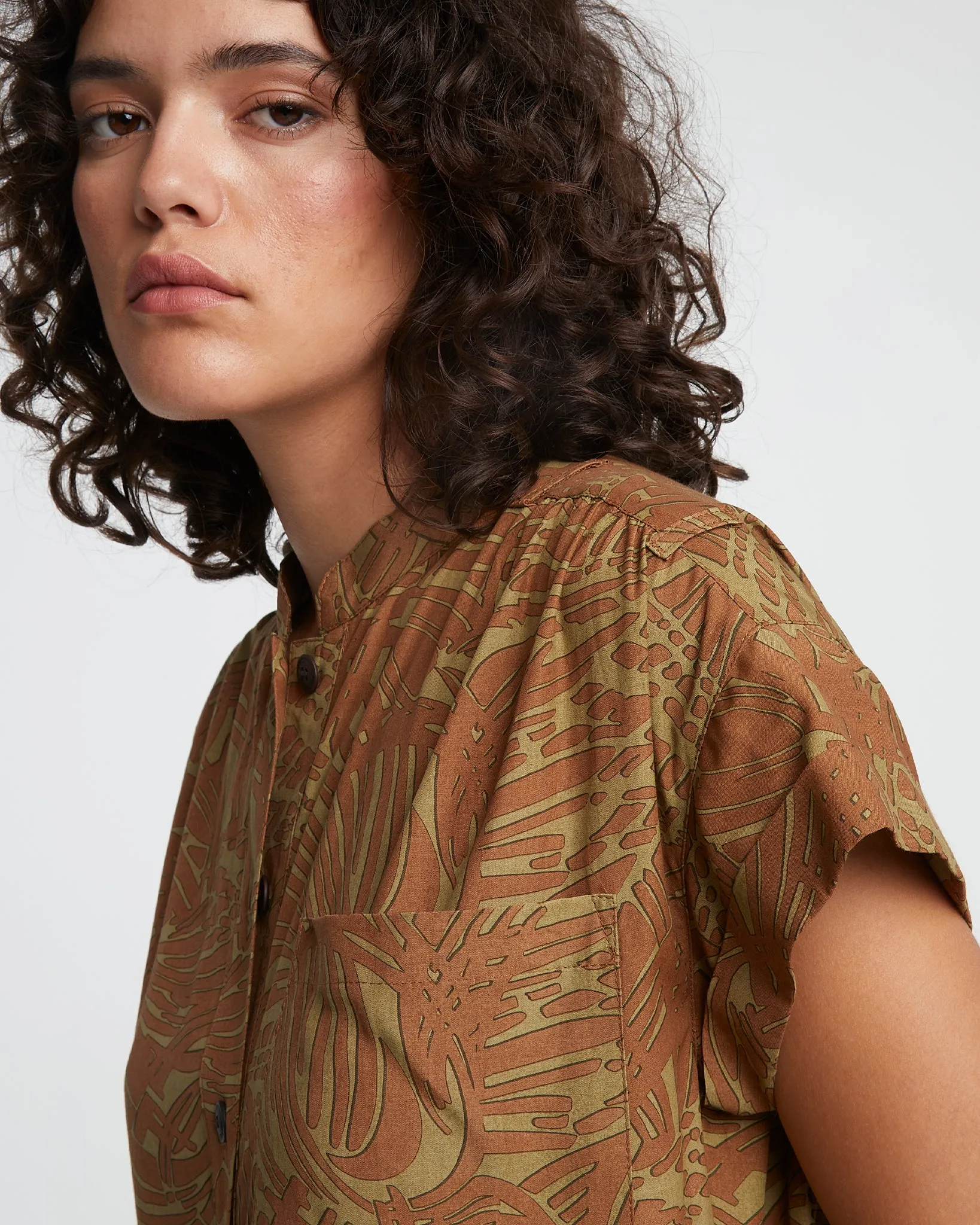 G.o.D Service Dress Bamboo Rayon Amber sold by Eat Dust product image thumbnail 4