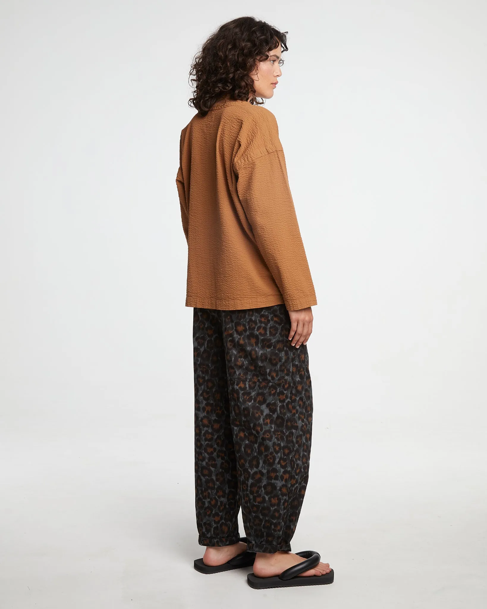 G.o.D Gardener Smock Seersucker Caramel sold by Eat Dust product image thumbnail 5