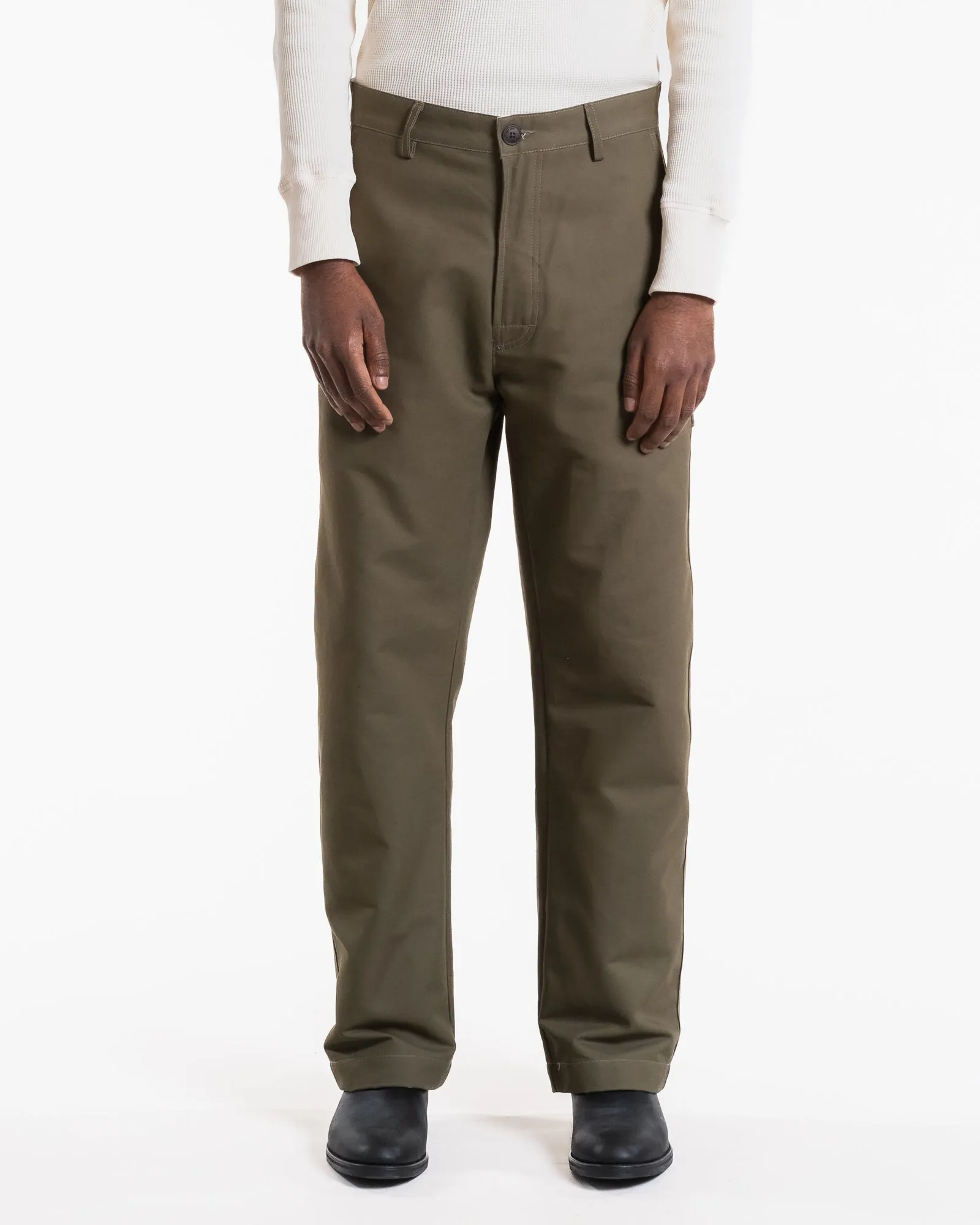 Oakland Chino Nebraska Cotton Dusty Green sold by Eat Dust