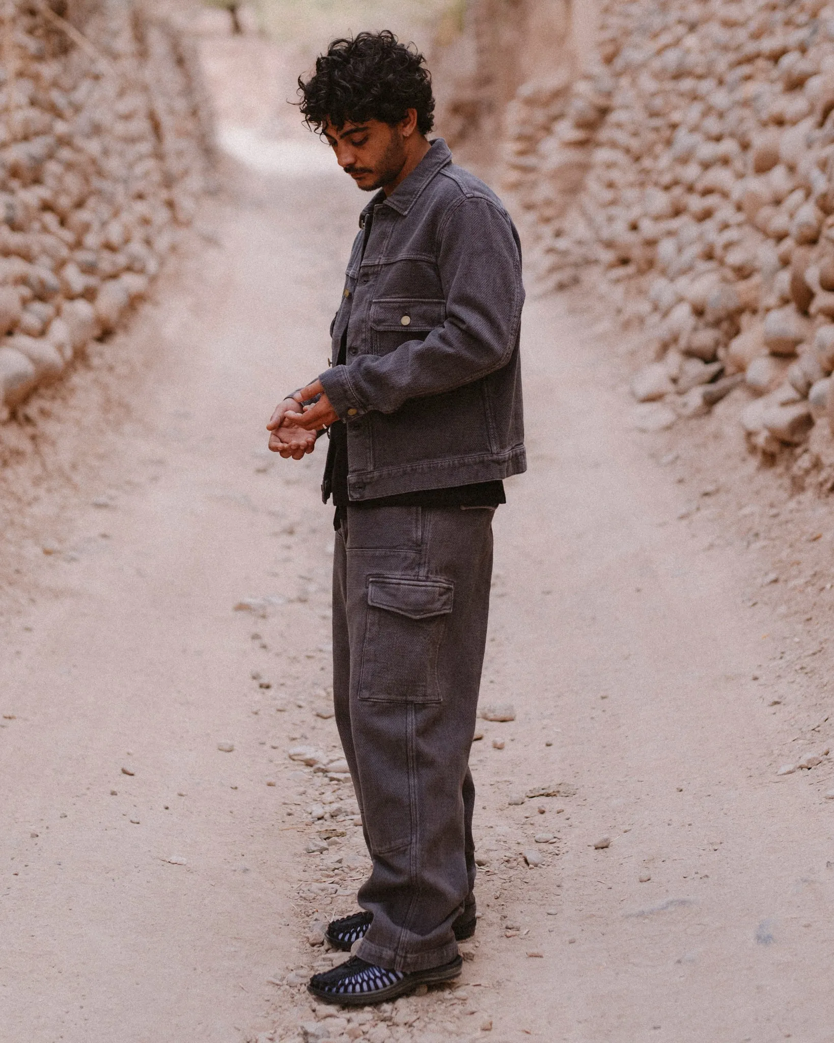 Cargo Pants A-Gi Cotton Asphalt sold by Eat Dust product image thumbnail 3