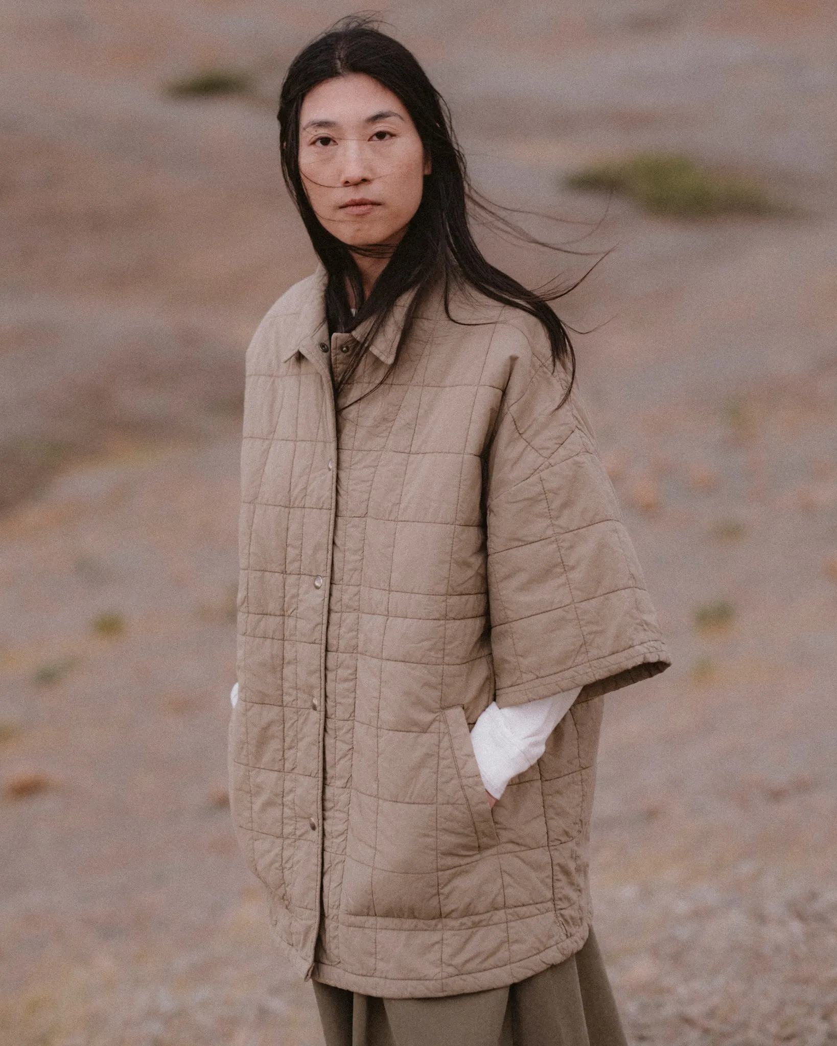 Kyoto Overshirt Cotton Quilt Elmwood sold by Eat Dust product image thumbnail 3