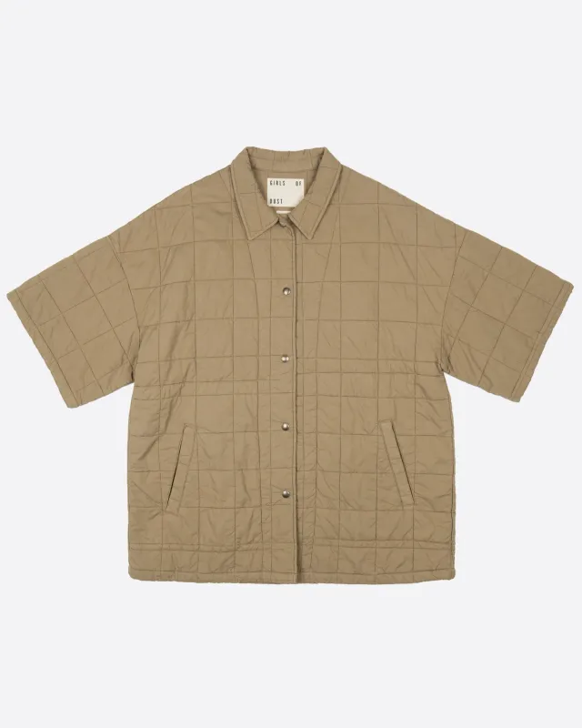 Kyoto Overshirt Cotton Quilt Elmwood made by Eat Dust
