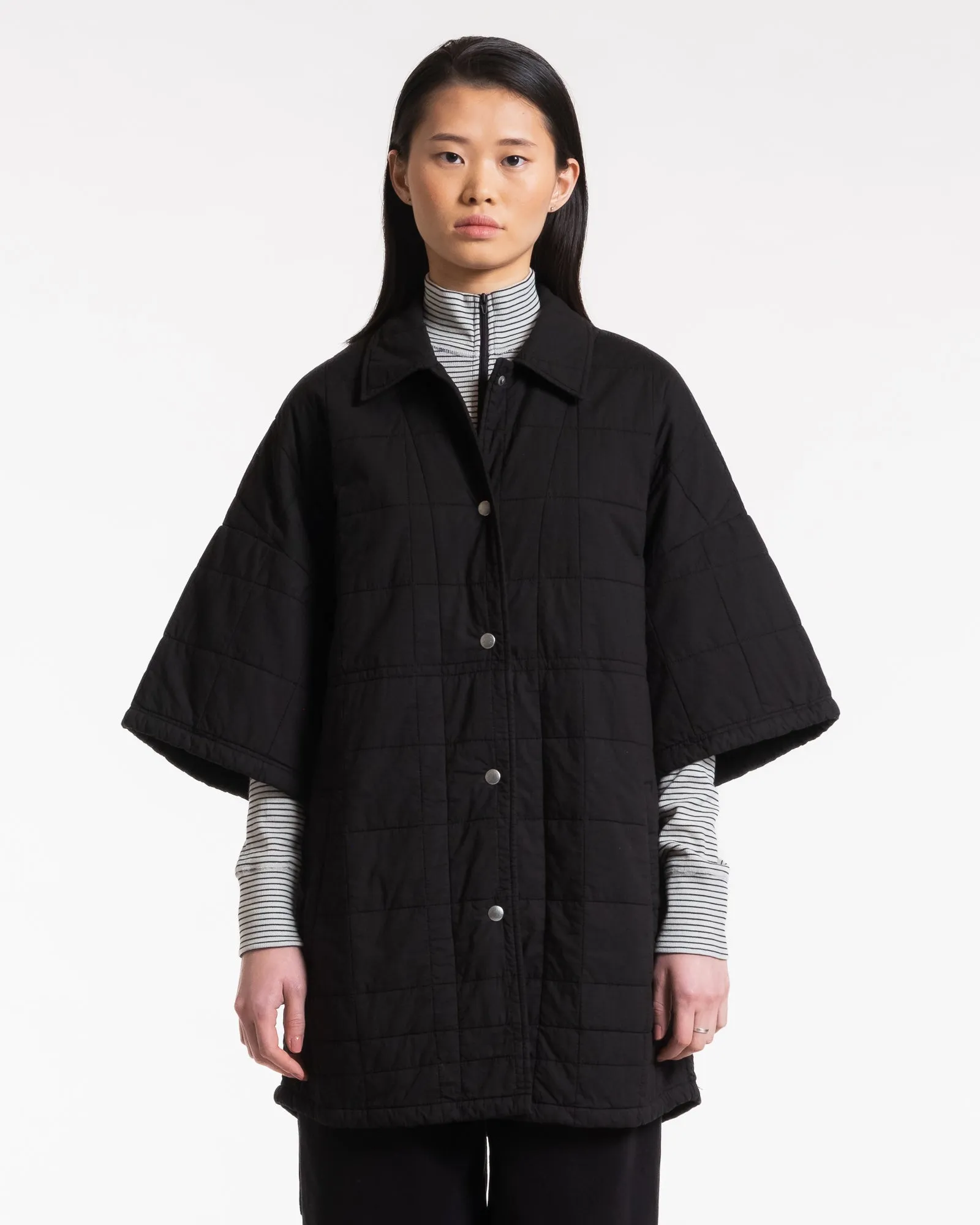 Kyoto Overshirt Cotton Quilt Black sold by Eat Dust product image thumbnail 2