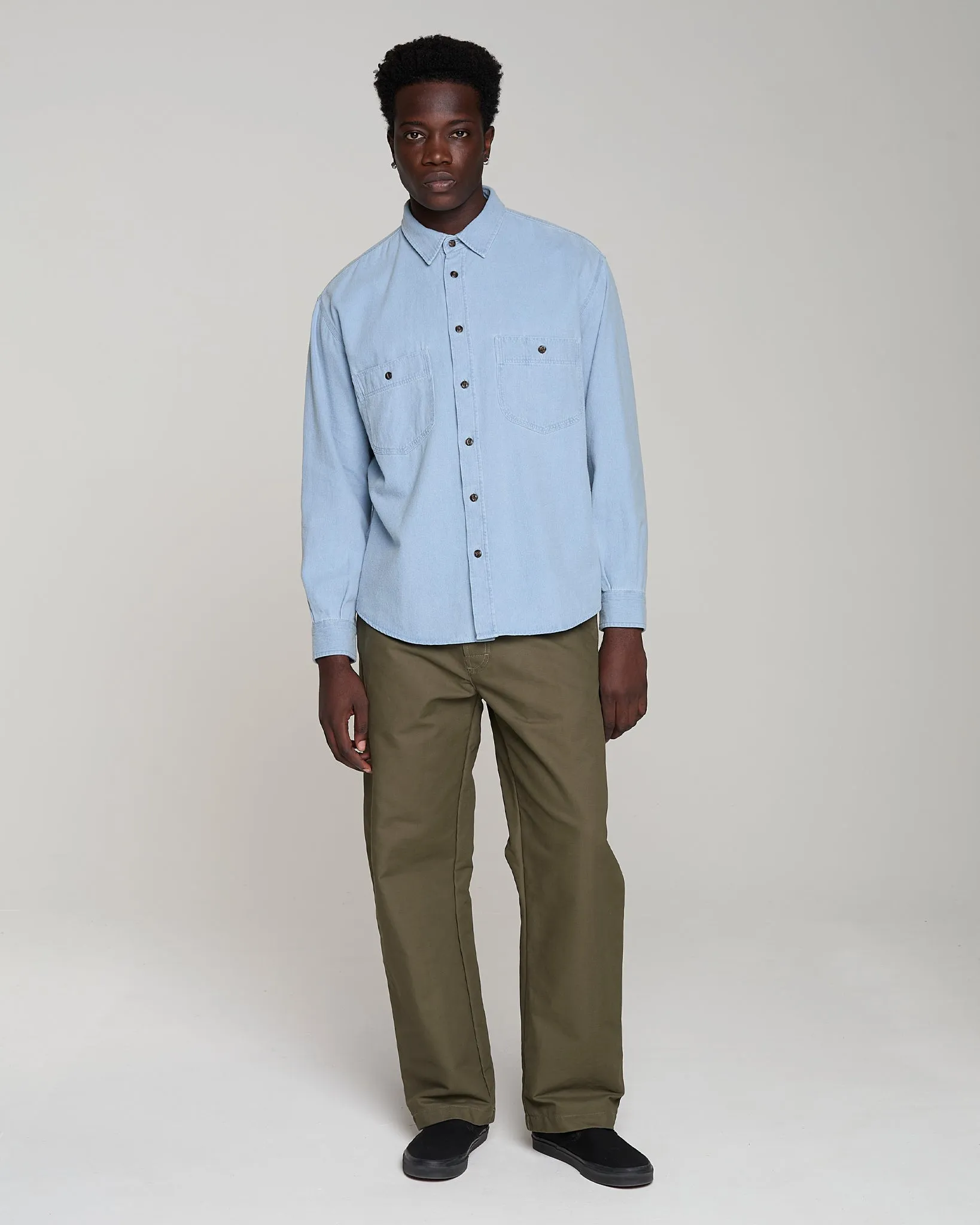 Mechanic Shirt Brushed Denim Acid Blue sold by Eat Dust product image thumbnail 4