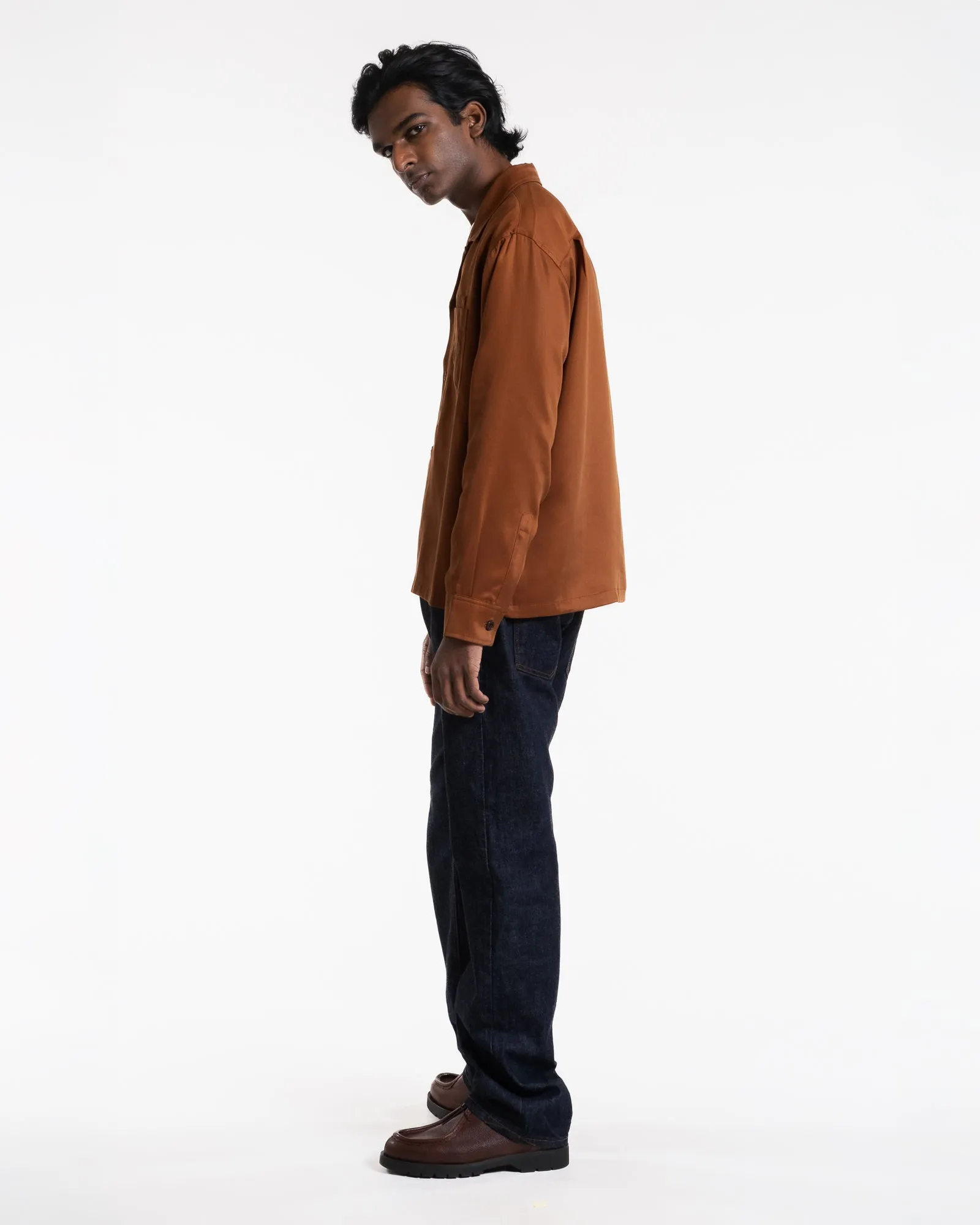 Havana Shirt Tencel Twill Brown sold by Eat Dust product image thumbnail 4