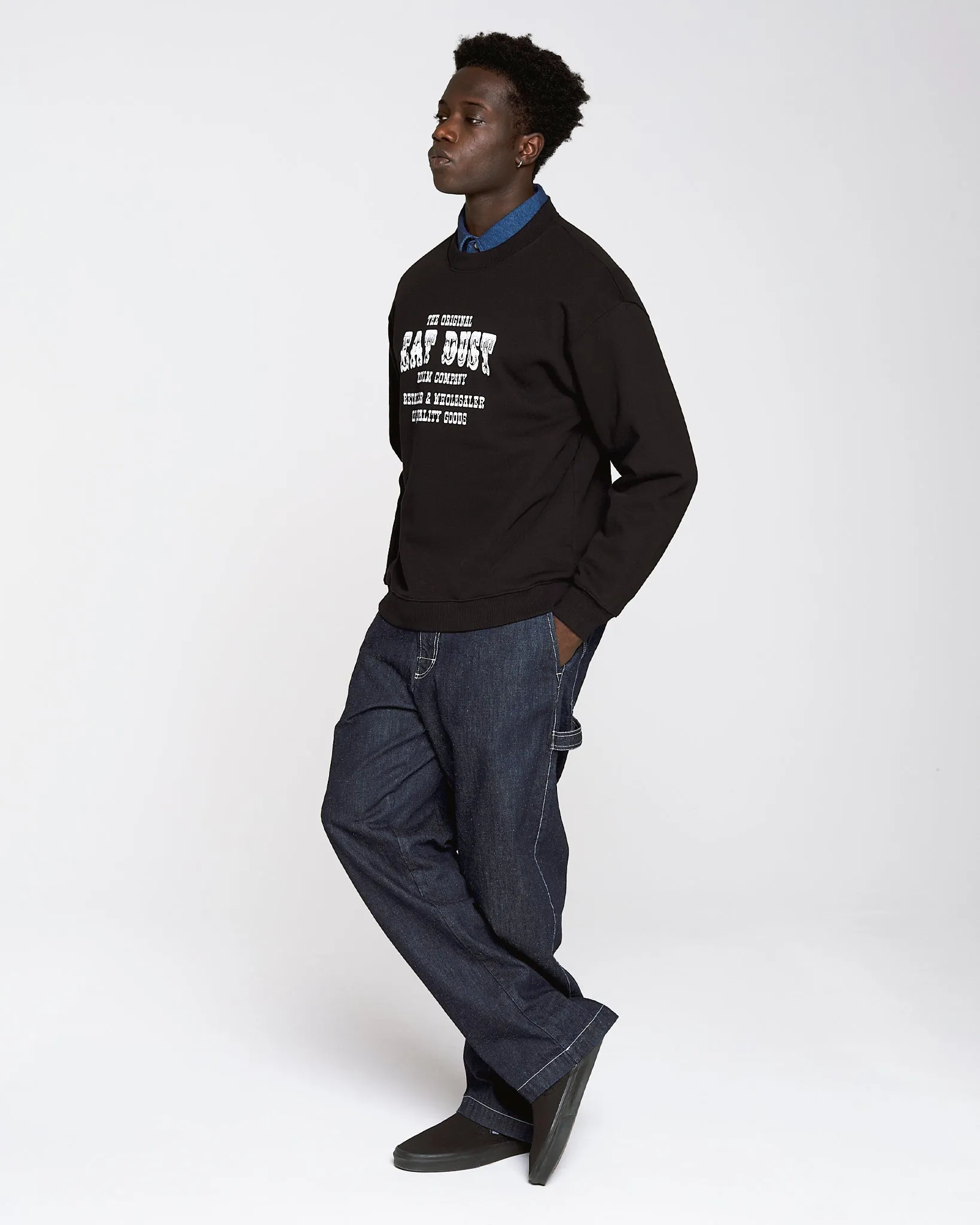 Rush Sweater Basic Fleece Black sold by Eat Dust product image thumbnail 2