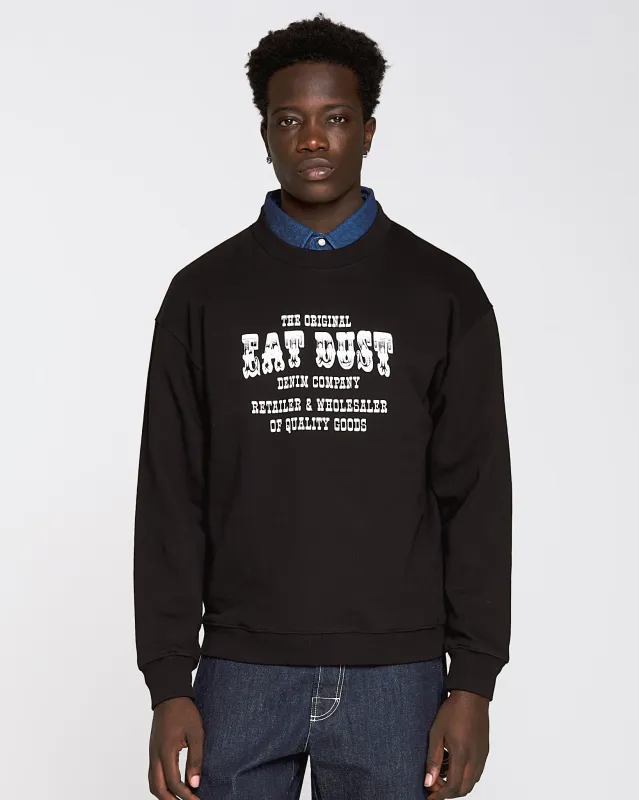 Rush Sweater Basic Fleece Black made by Eat Dust