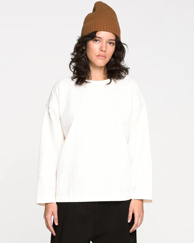 G.o.D Gardener Smock Dobby Cotton Milk made by Eat Dust