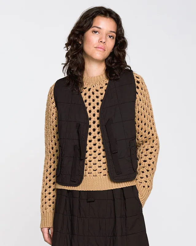 G.o.D Fisherman Sweater Yarn Poesie Bio Almond made by Eat Dust