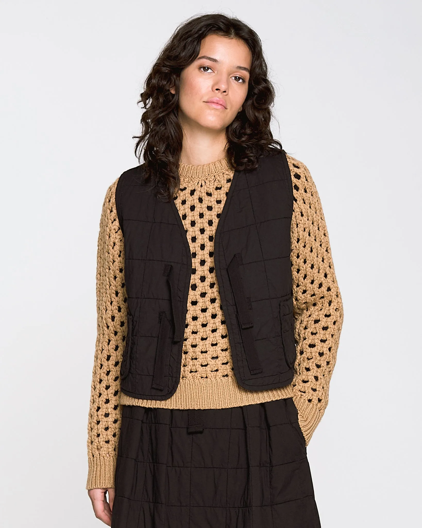 G.o.D Fisherman Sweater Yarn Poesie Bio Almond sold by Eat Dust