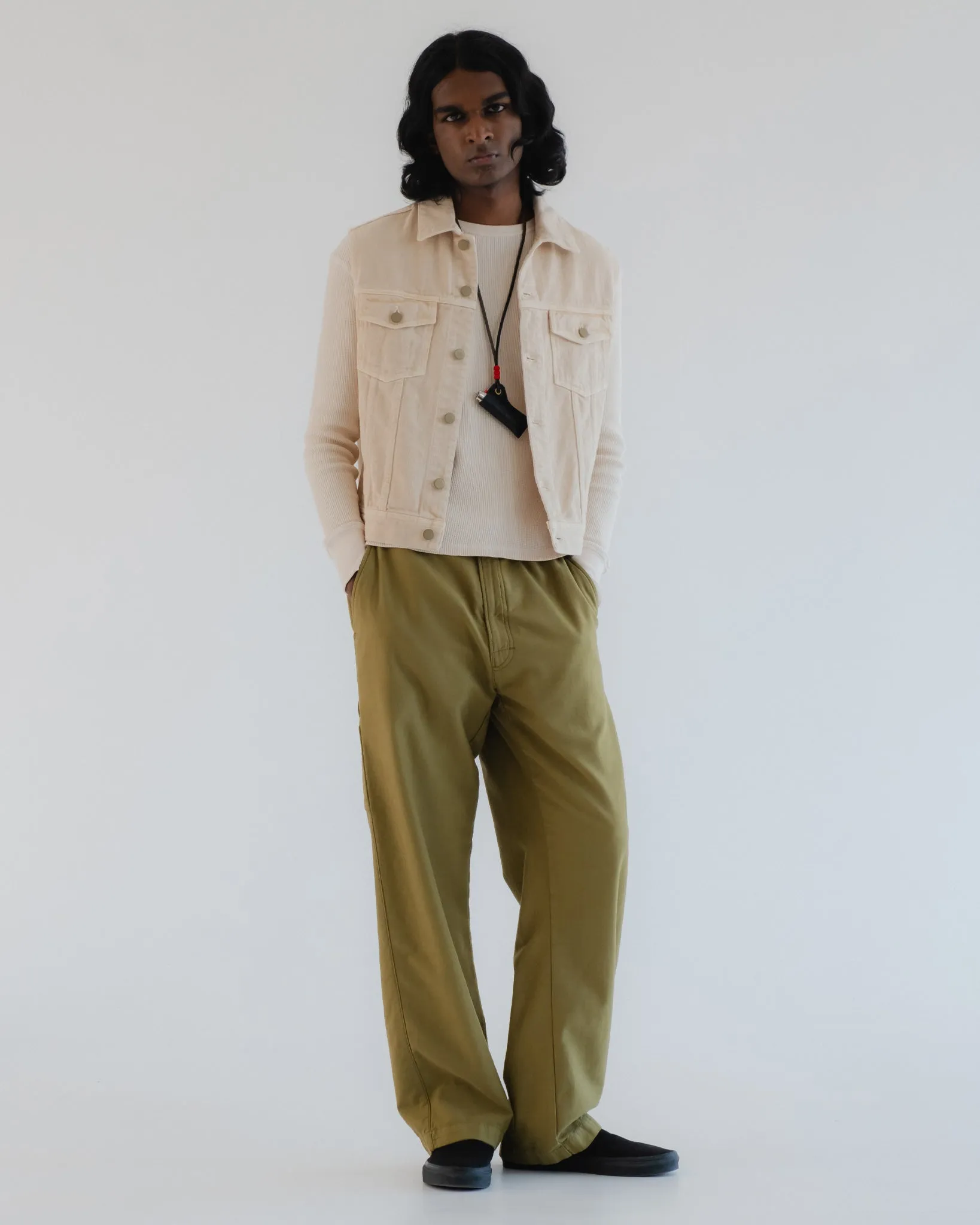 Biker Vest Obi Cotton Cement sold by Eat Dust product image thumbnail 2