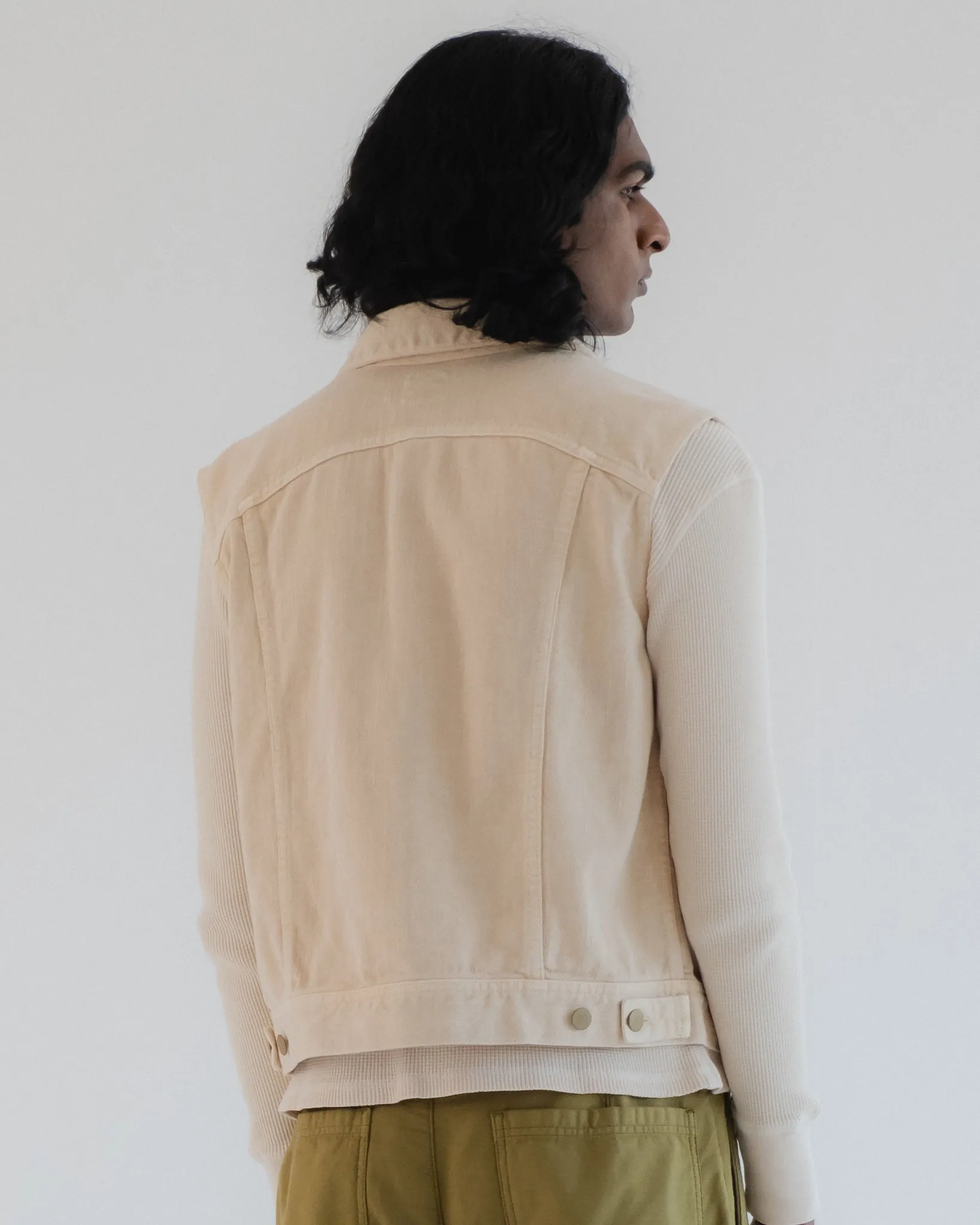 Biker Vest Obi Cotton Cement sold by Eat Dust product image thumbnail 5