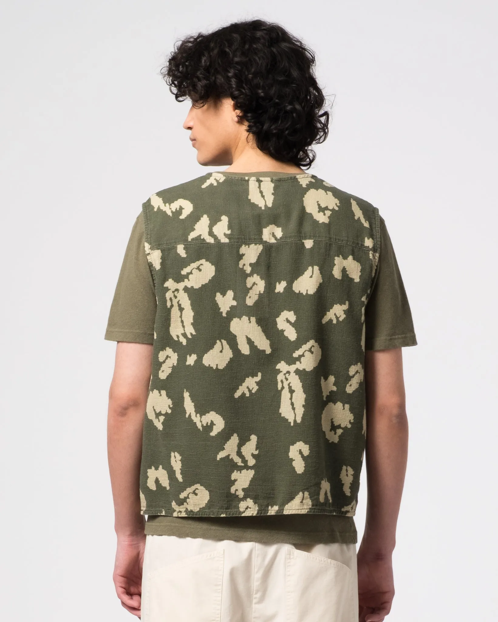 Tropical Vest Cloud Camo Mesh Light Green/Off White sold by Eat Dust product image thumbnail 5