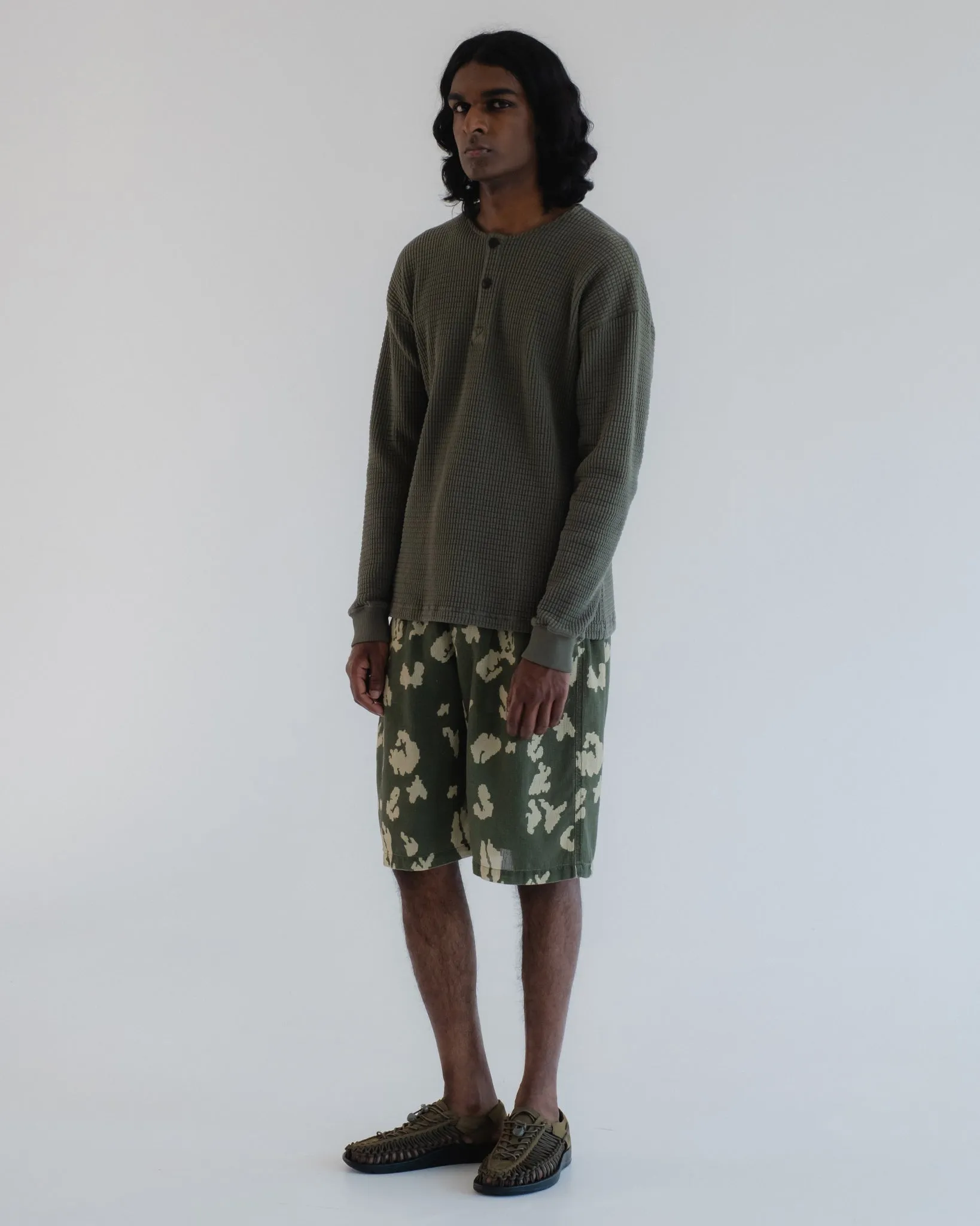 Bermuda Cloud Camo Mesh Mint/Off White sold by Eat Dust product image thumbnail 2